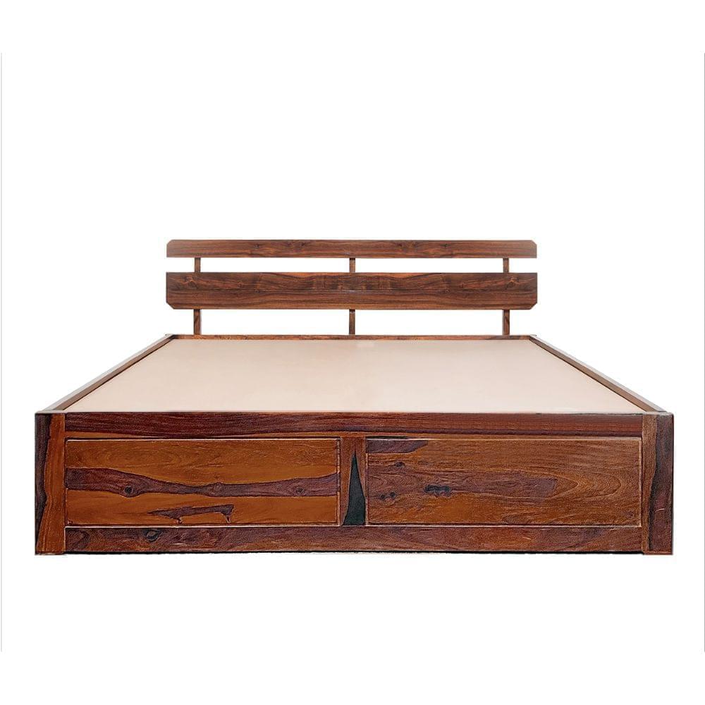 Admire Sheesham Wood Bed With Storage - Image 5