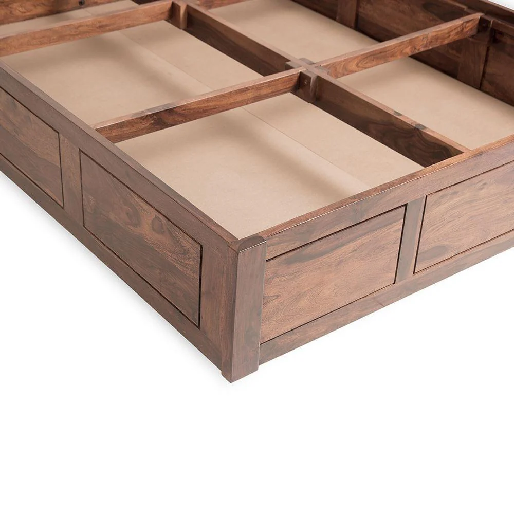 Admire Sheesham Wood Bed With Storage - Image 8