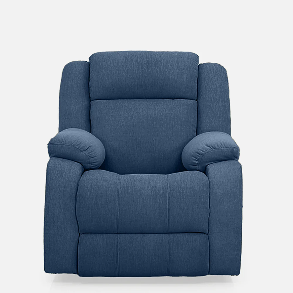 Avalon Blue Fabric Recliner - Image 2