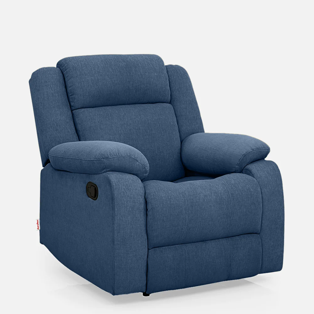 Avalon Blue Fabric Recliner - Image 6
