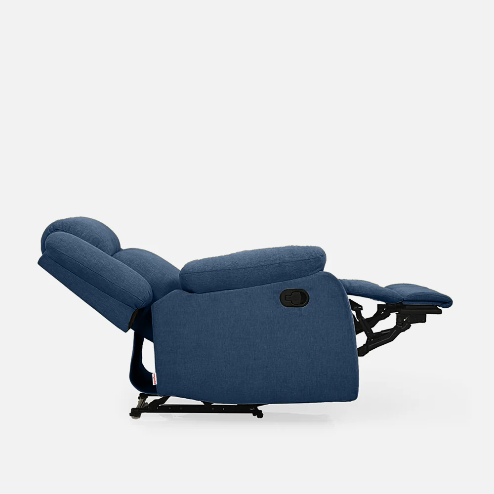 Avalon Blue Fabric Recliner - Image 9