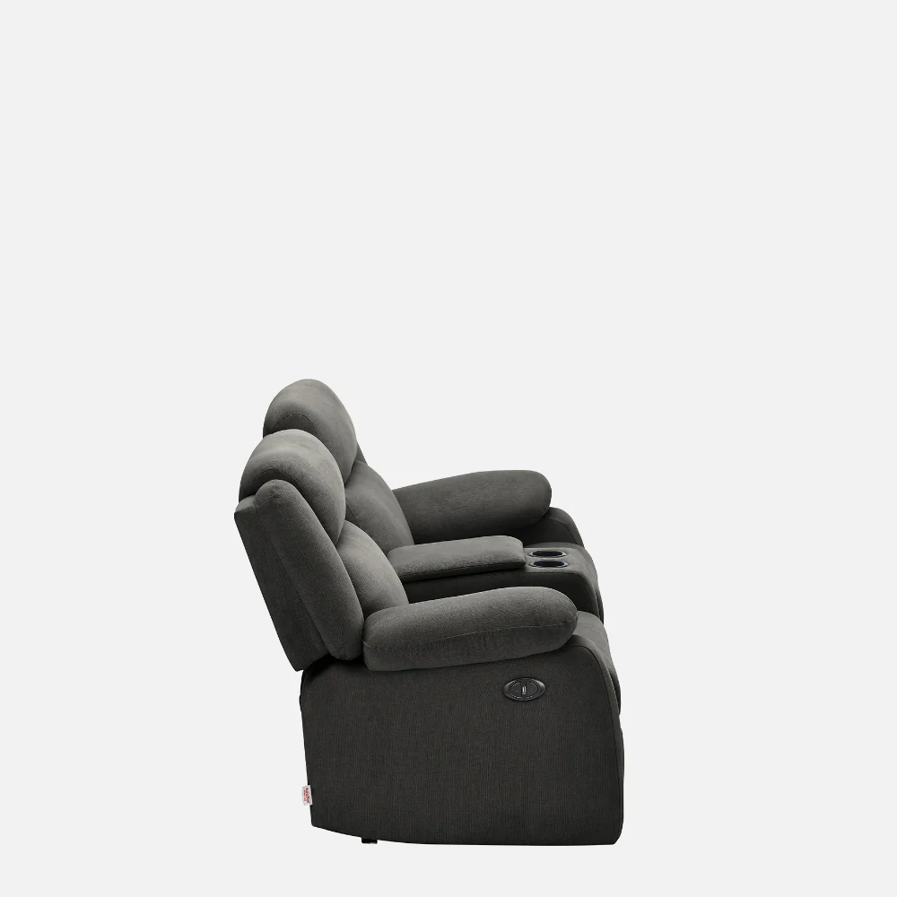 Avalon E Twin Motorized Graphite Grey Recliner - Image 4
