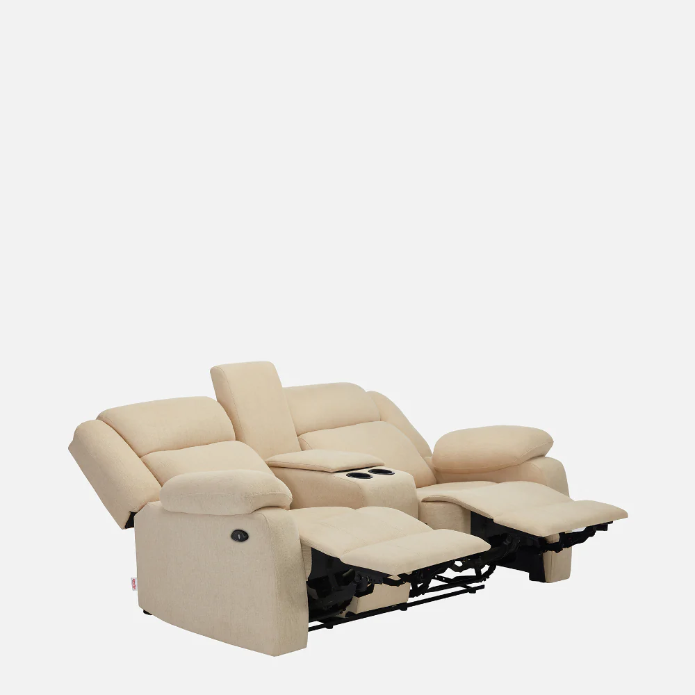 Avalon E Twin Motorized Iconic Beige Recliner - Image 7