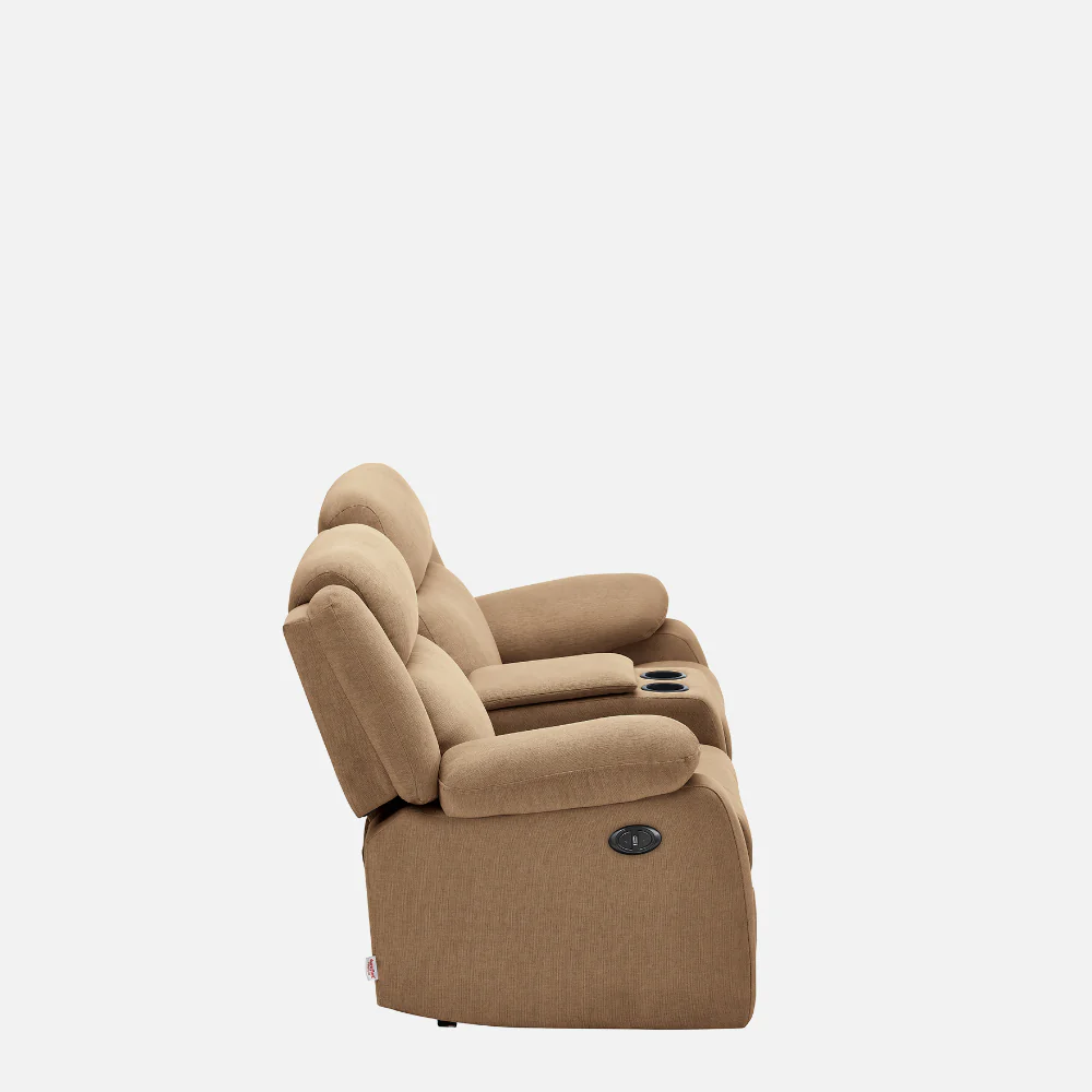 Avalon E Twin Motorized Plaster Brown Recliner - Image 10