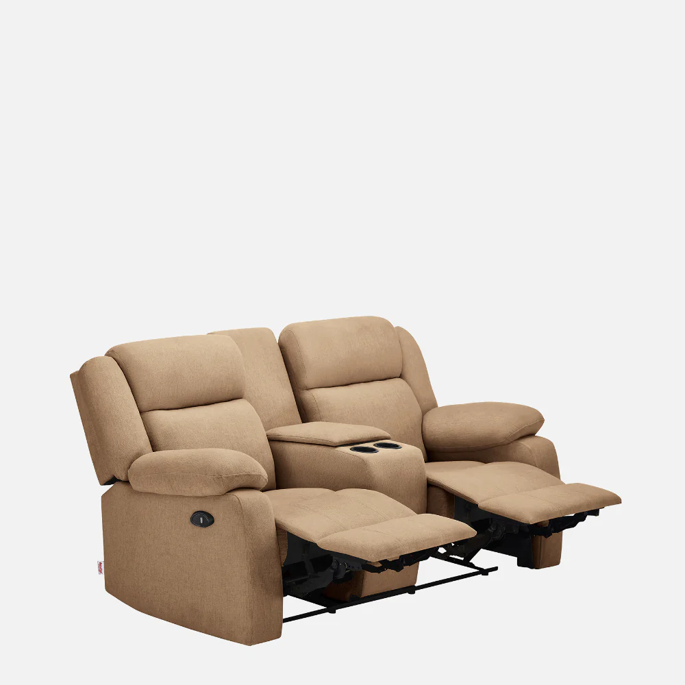 Avalon E Twin Motorized Plaster Brown Recliner - Image 4