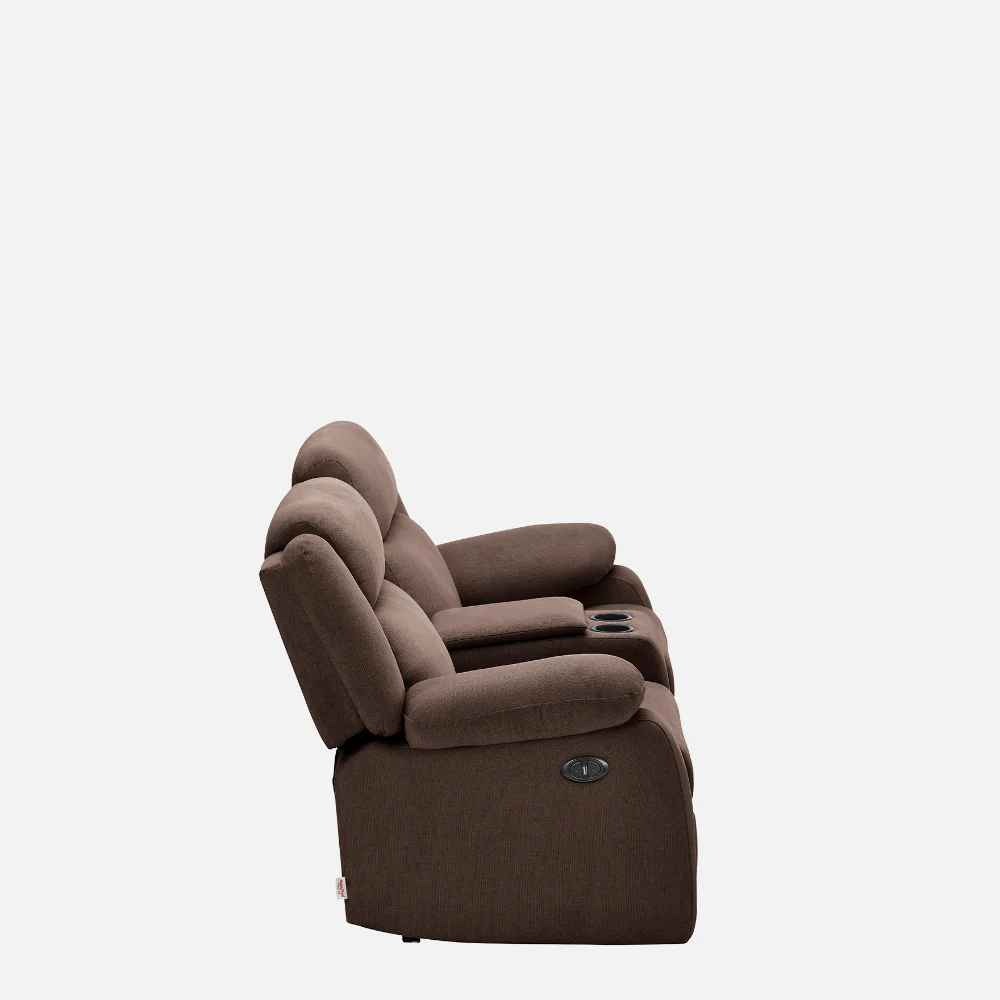 Avalon E Twin Motorized Saddle Brown Recliner - Image 10