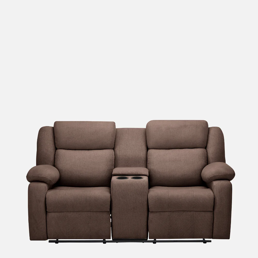 Avalon E Twin Motorized Saddle Brown Recliner - Image 2