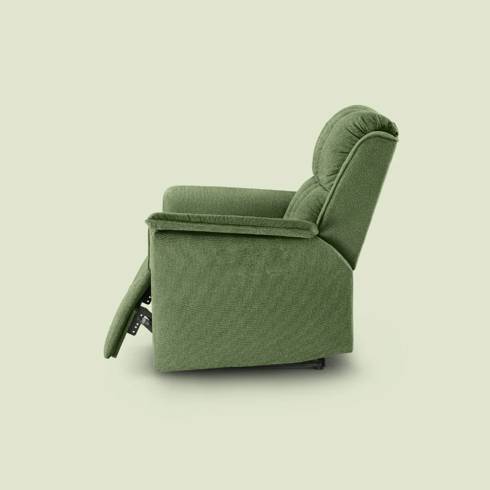 Avalon Elite mov.E Hunter Green Fabric 1 Seater Sofa - Image 8