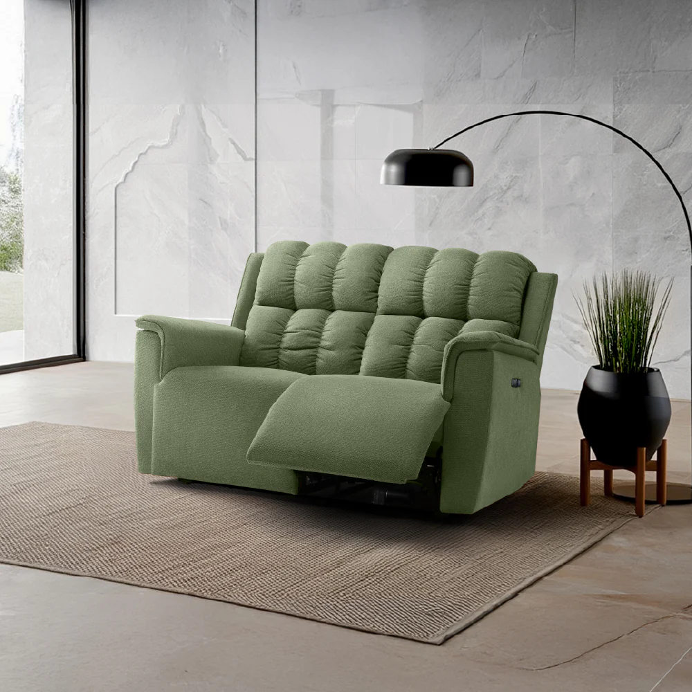 Avalon Elite mov.E Hunter Green Fabric 2 Seater Sofa