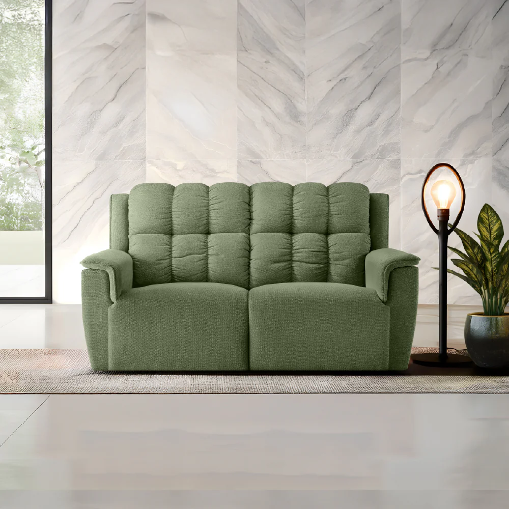 Avalon Elite mov.E Hunter Green Fabric 2 Seater Sofa - Image 2