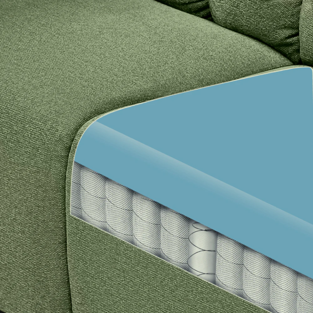Avalon Elite mov.E Hunter Green Fabric 2 Seater Sofa - Image 5