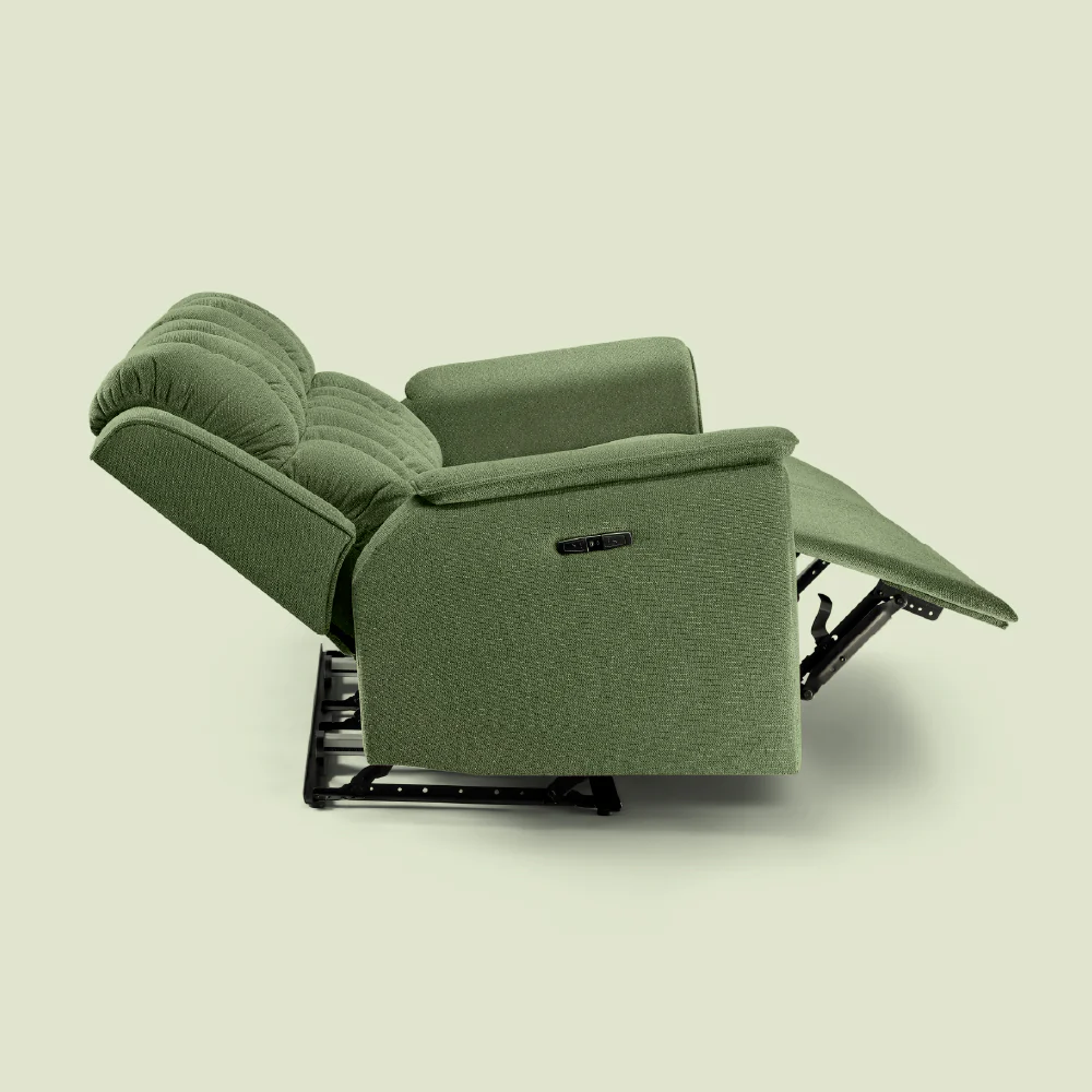 Avalon Elite mov.E Hunter Green Fabric 2 Seater Sofa - Image 7