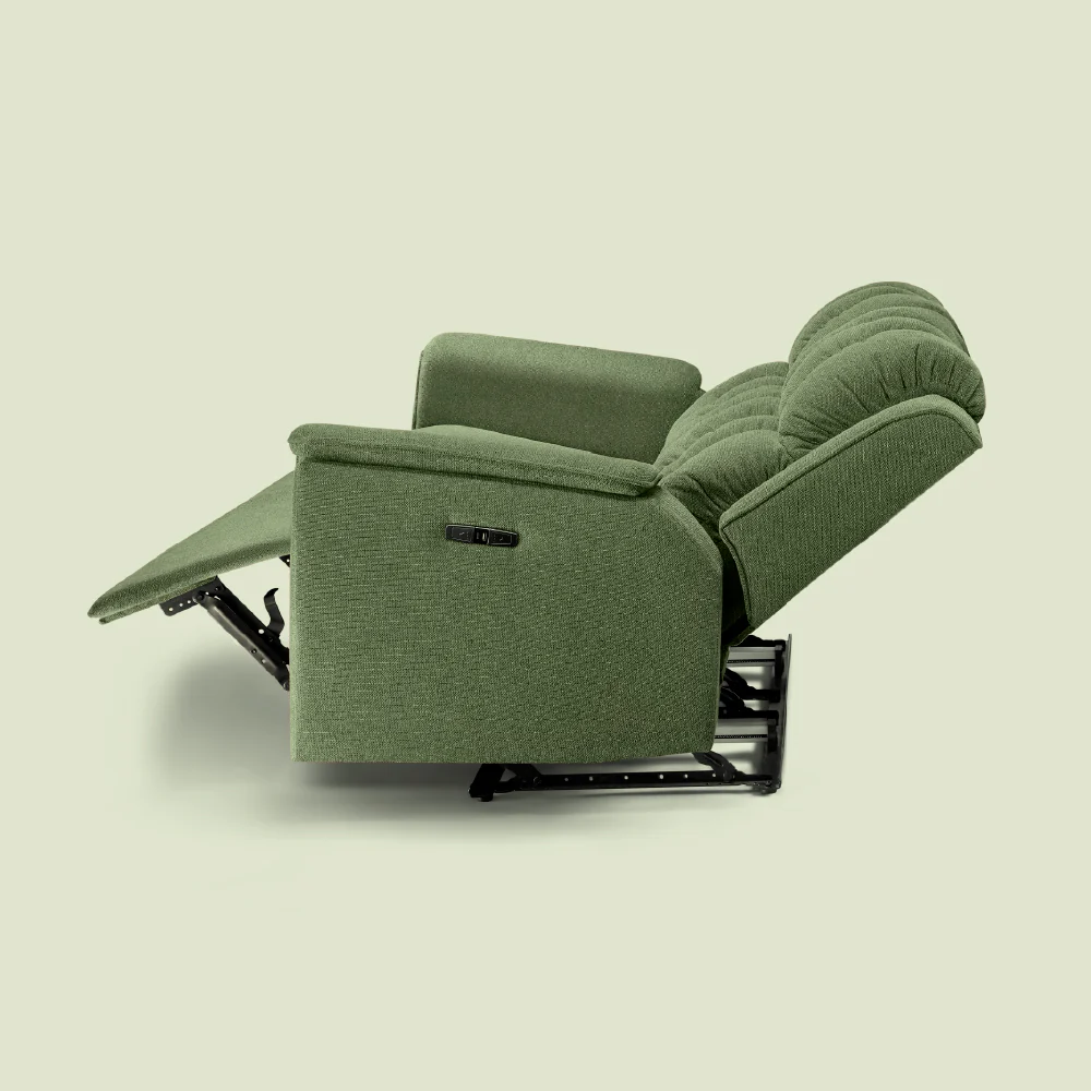Avalon Elite mov.E Hunter Green Fabric 2 Seater Sofa - Image 8