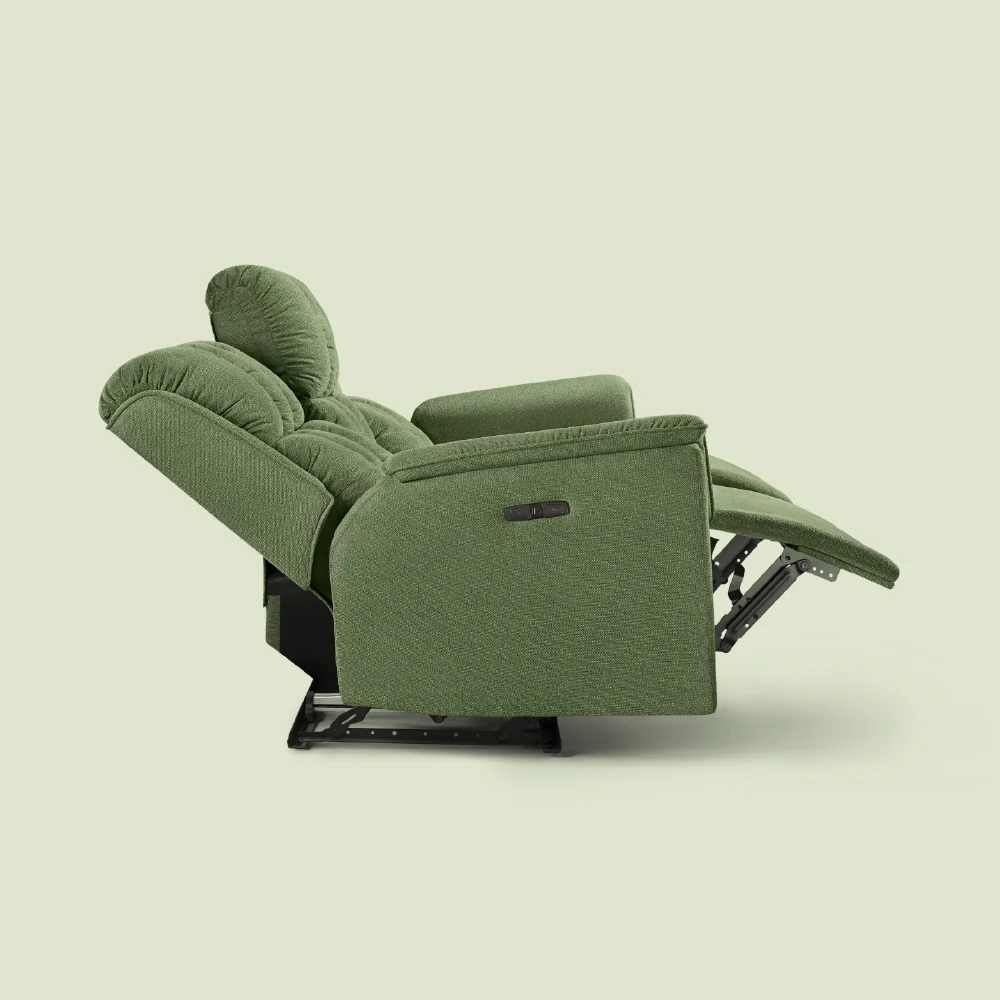 Avalon Elite mov.E Hunter Green Fabric 3 Seater Sofa - Image 7