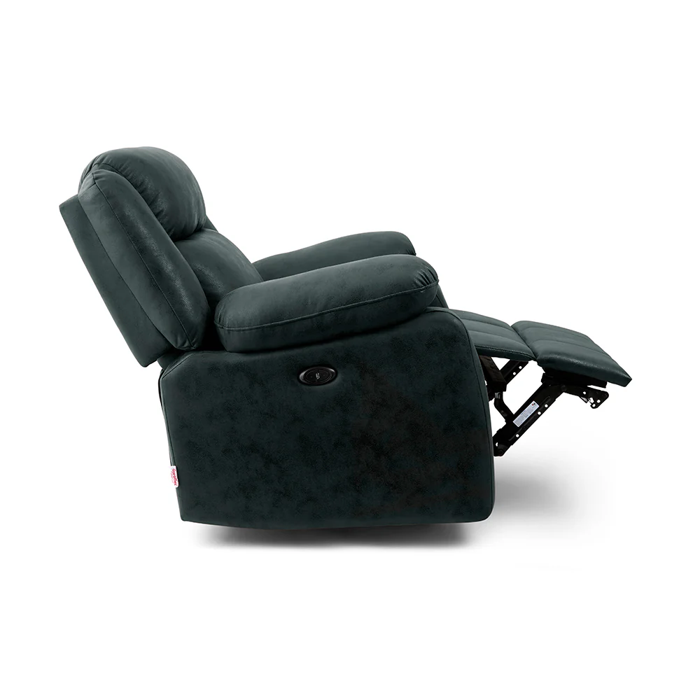 Avalon Midnight Blue Suede Recliner - Image 8