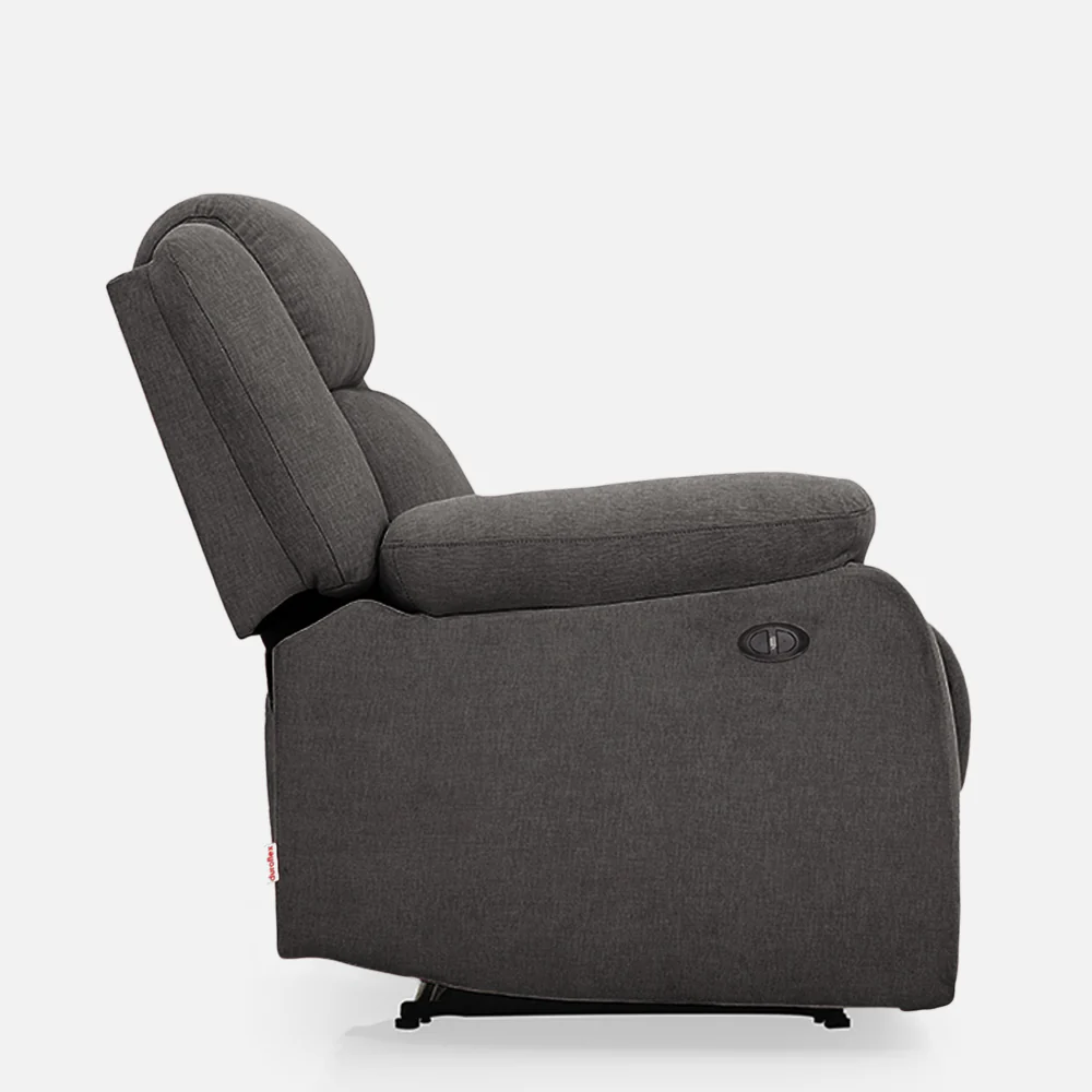Avalon Motorized Electric Powered Grey Fabric Recliner - Image 10