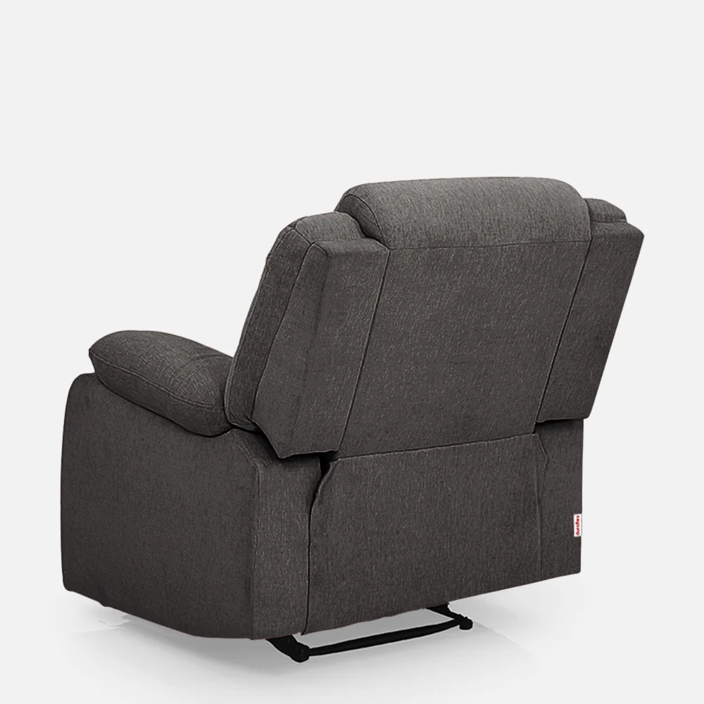 Avalon Motorized Electric Powered Grey Fabric Recliner - Image 11