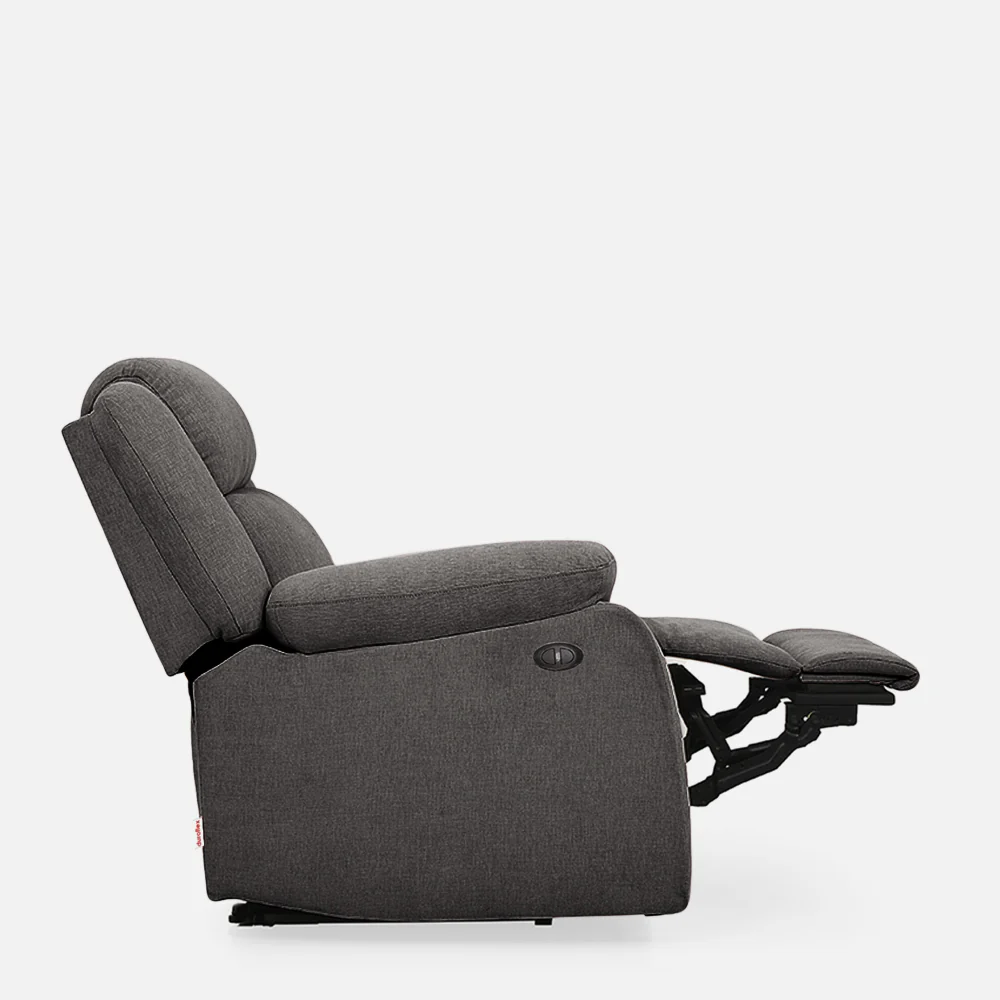 Avalon Motorized Electric Powered Grey Fabric Recliner - Image 6