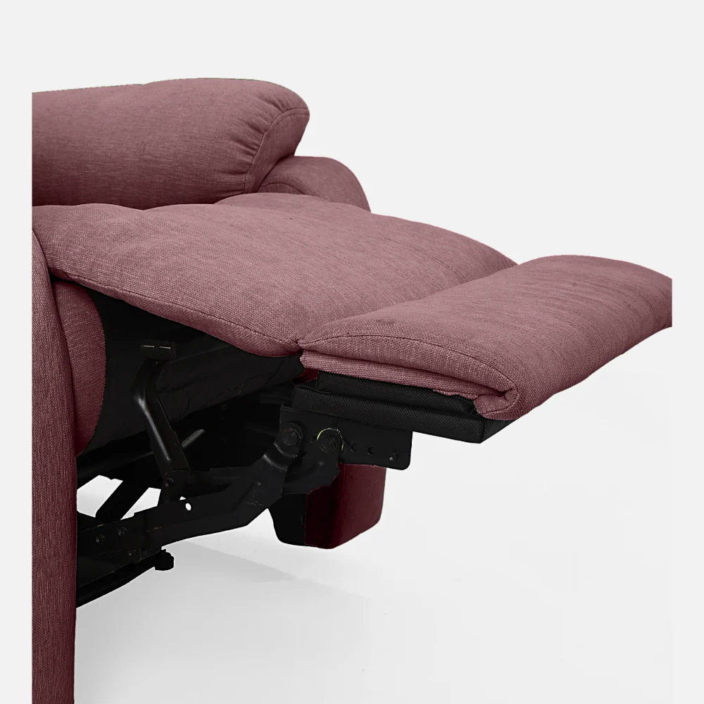 Avalon Motorized Electric Powered Pink Fabric Recliner - Image 10