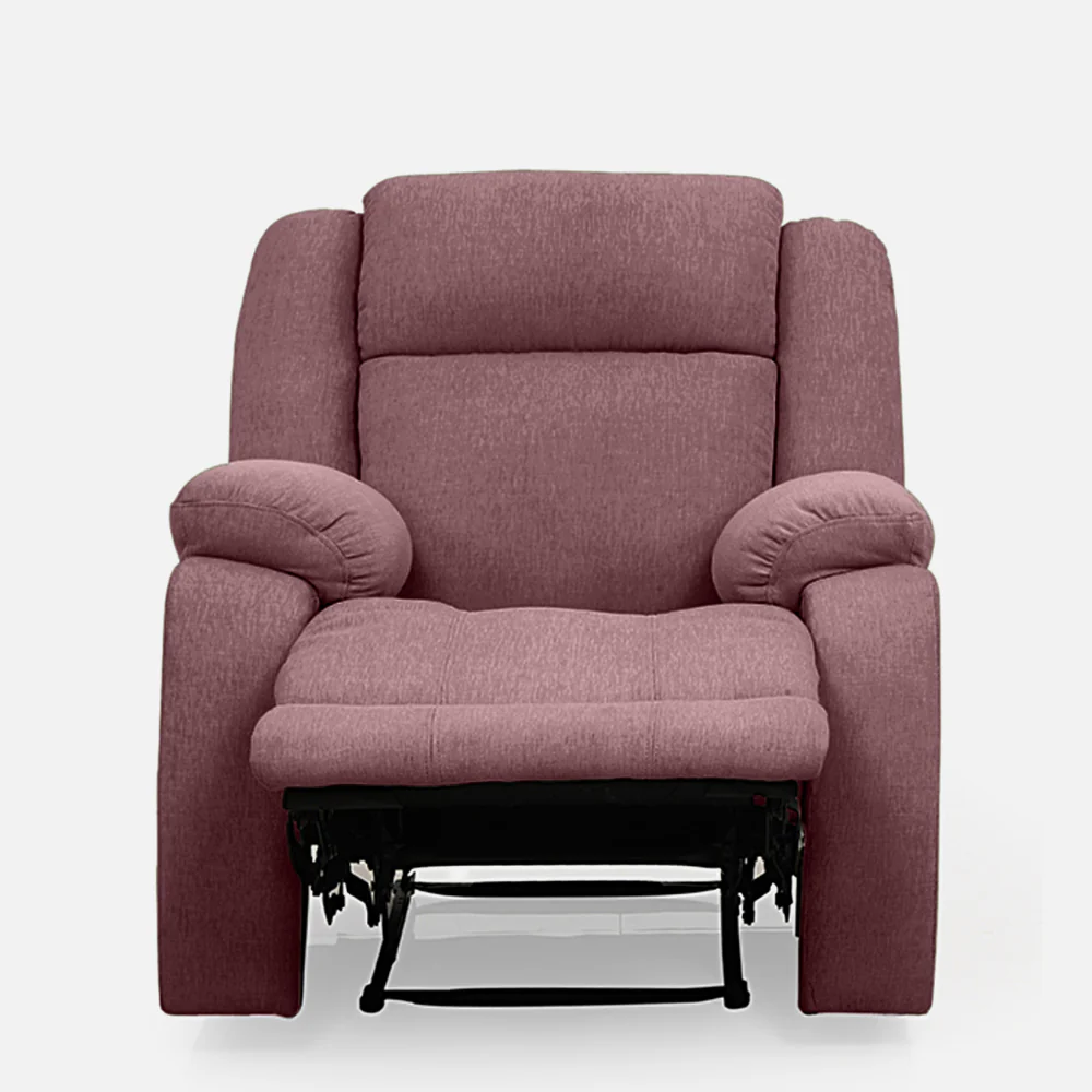 Avalon Motorized Electric Powered Pink Fabric Recliner - Image 4