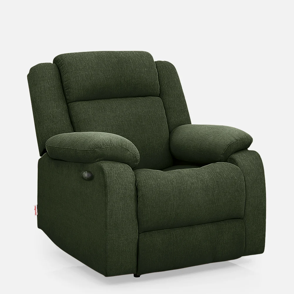 Avalon Motorized Electric Powered Sap Green Fabric Recliner - Image 3