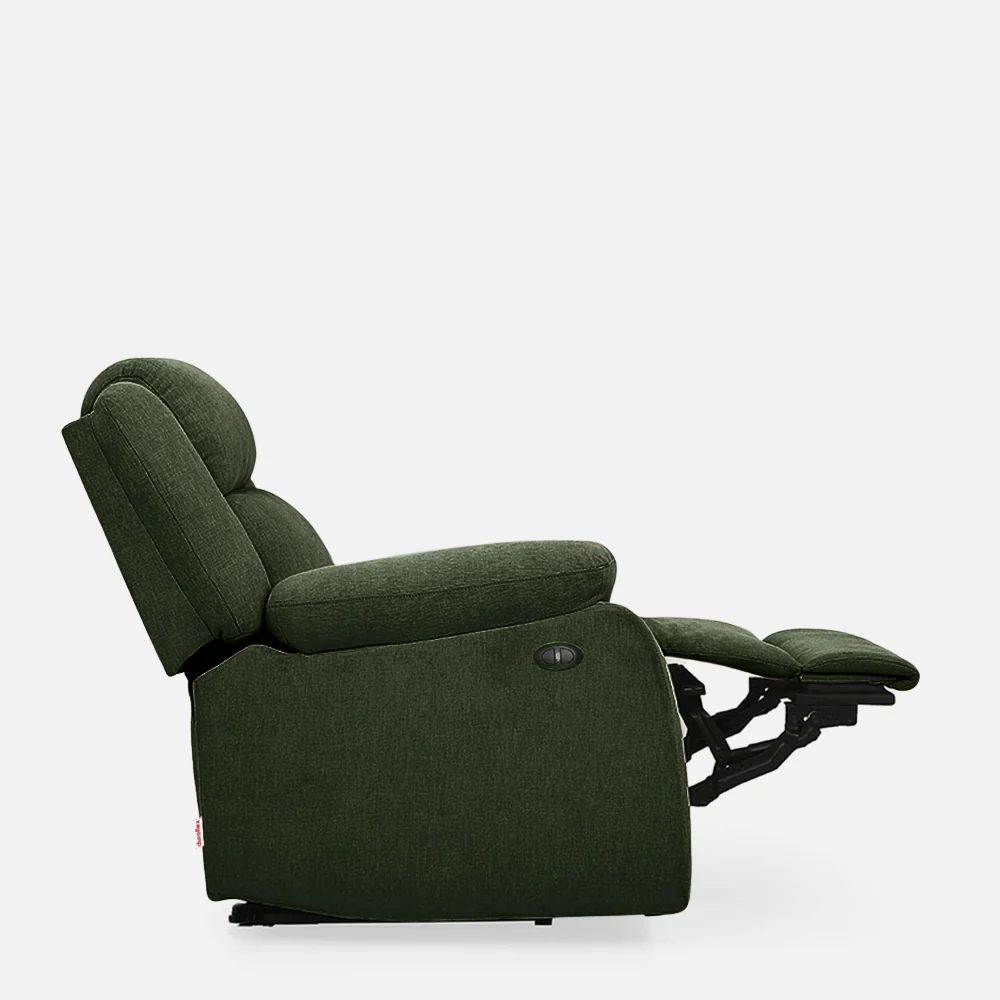 Avalon Motorized Electric Powered Sap Green Fabric Recliner - Image 6