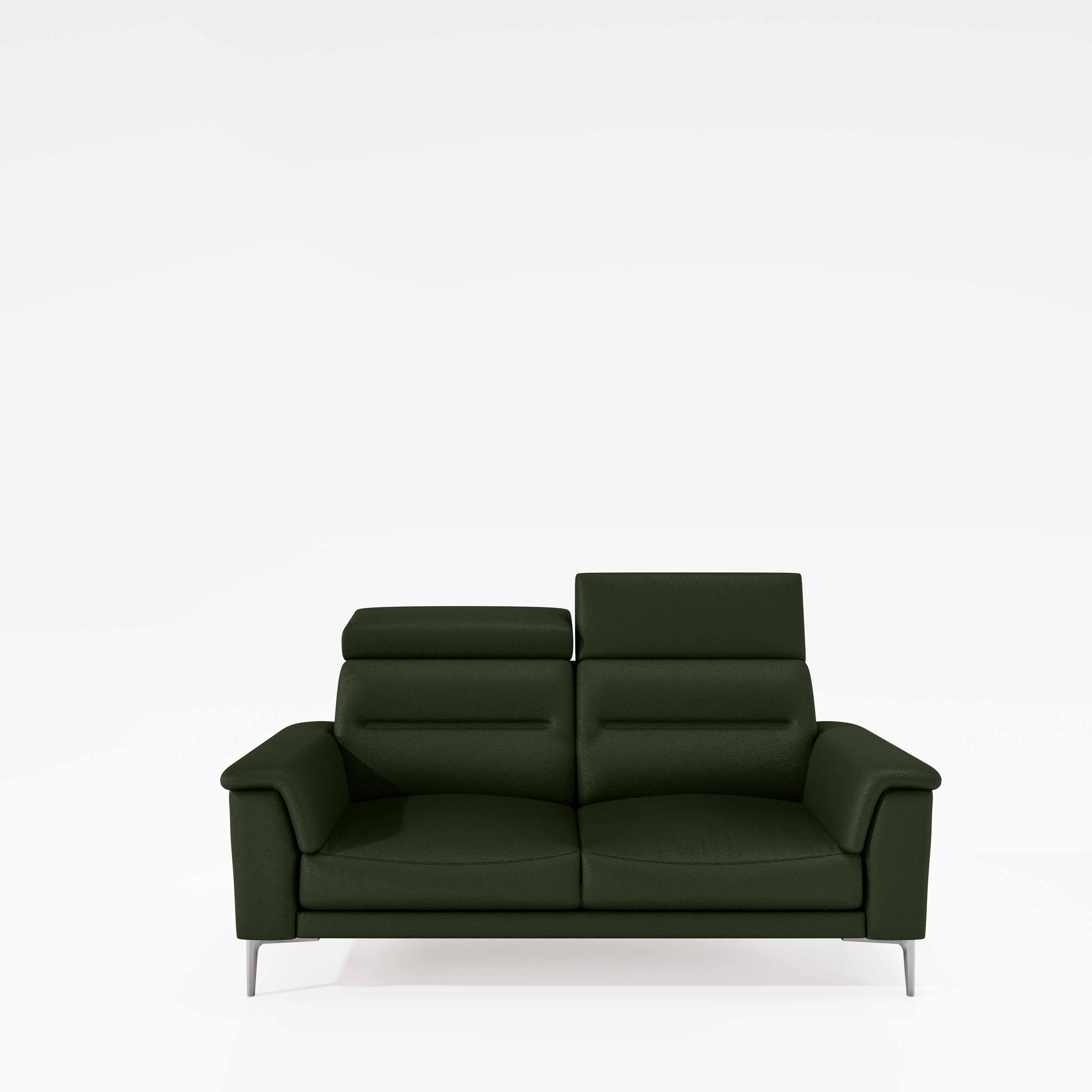 Cresendo 2 Seater Leatherette fabric - Black Forest - Image 2