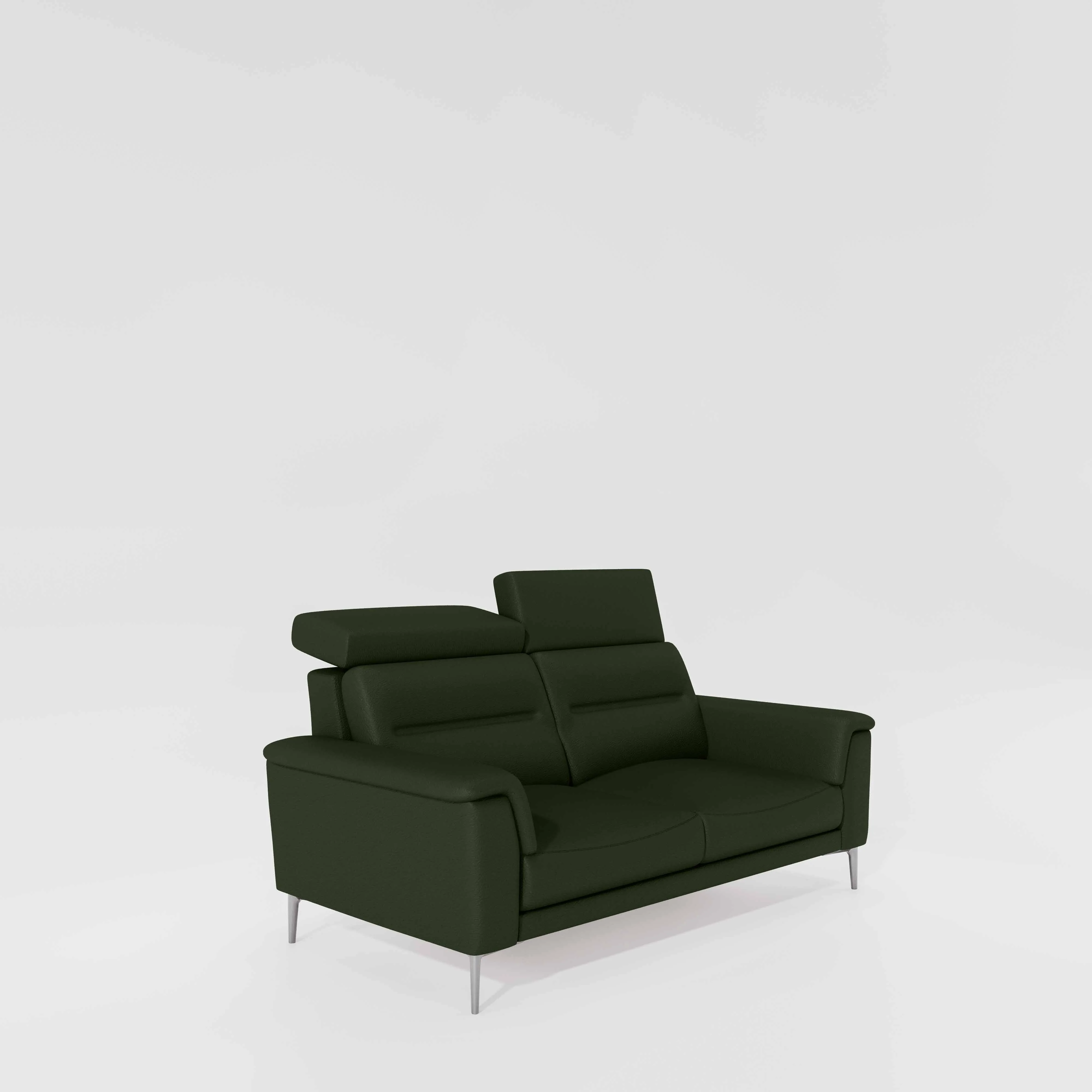 Cresendo 2 Seater Leatherette fabric - Black Forest - Image 3