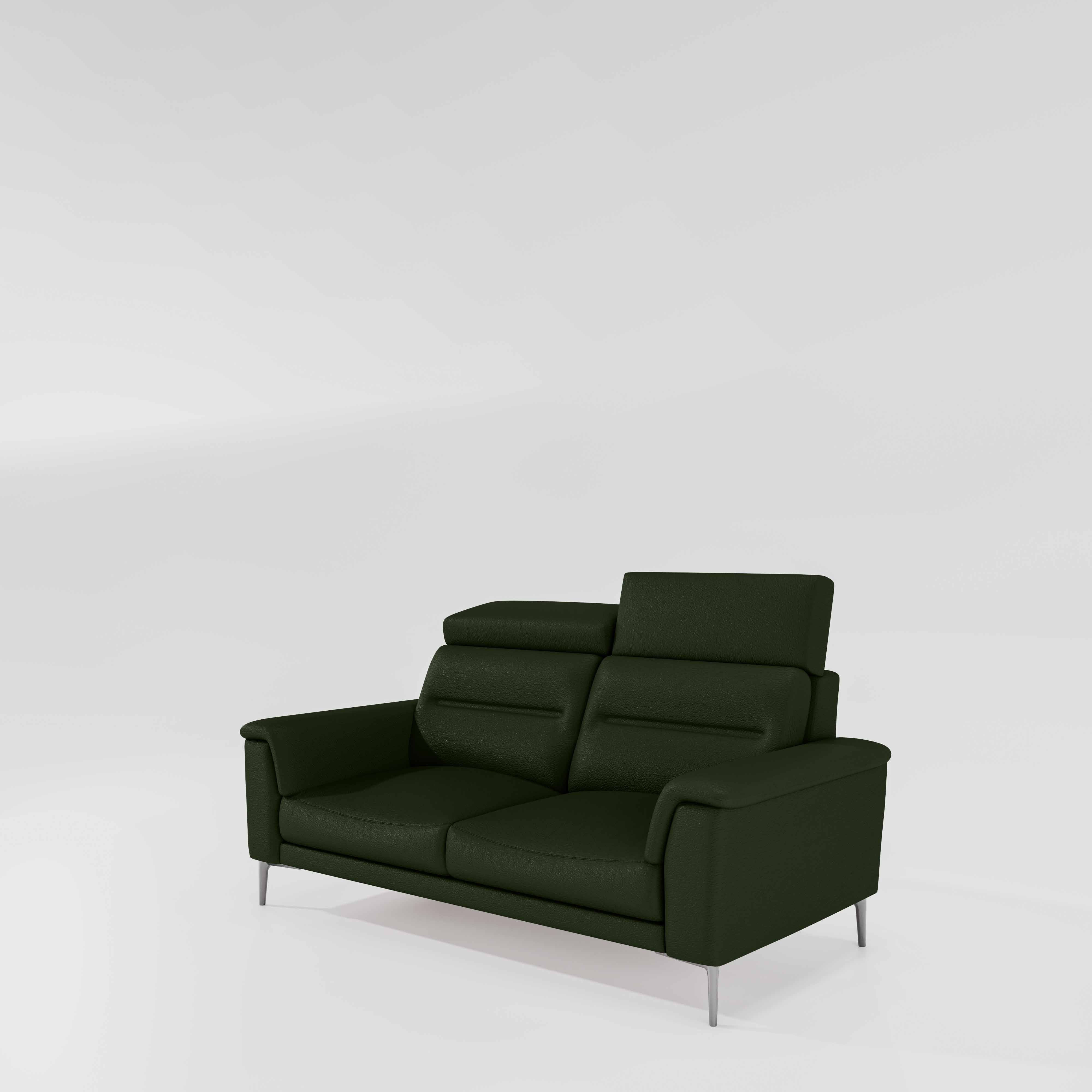 Cresendo 2 Seater Leatherette fabric - Black Forest - Image 4