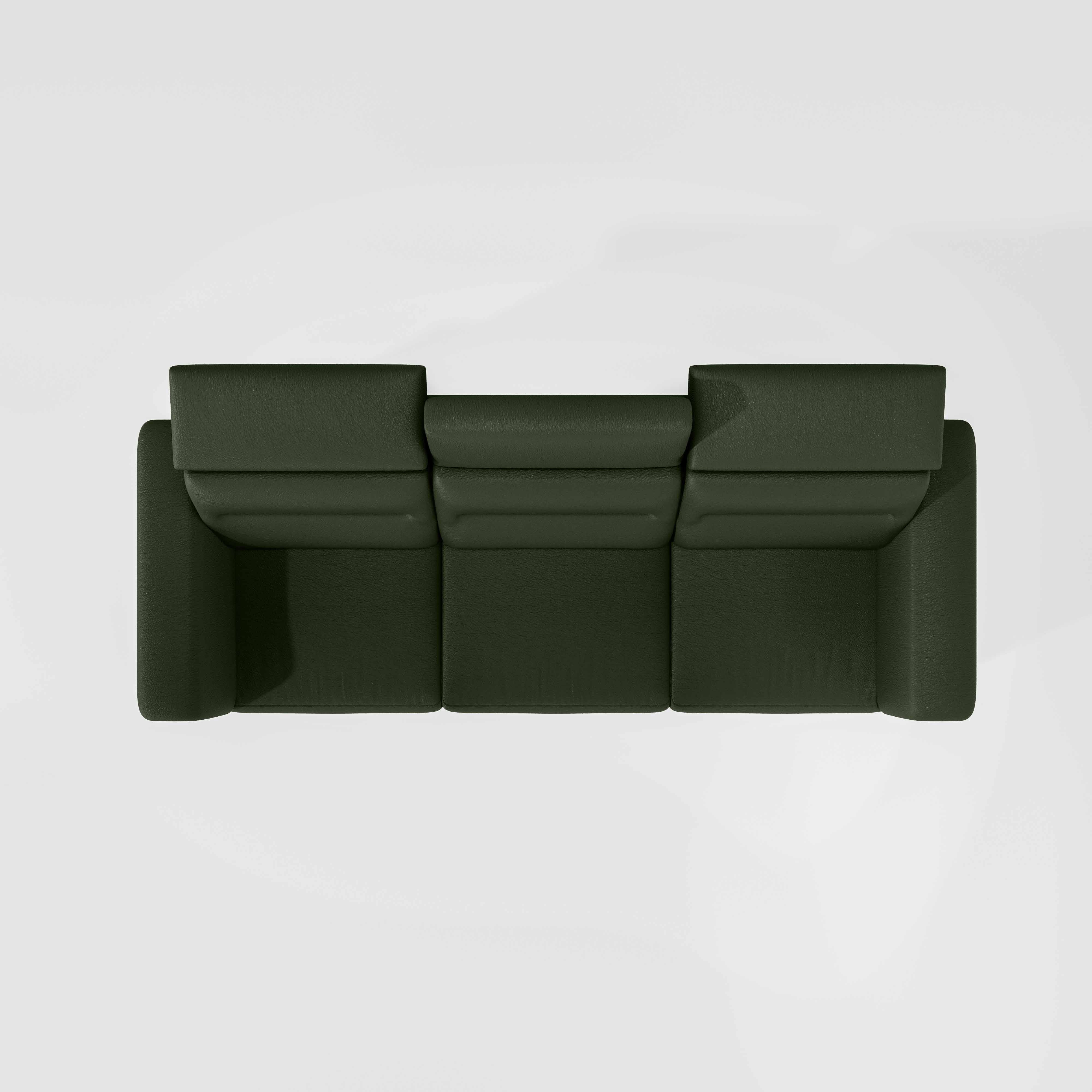 Cresendo 3 Seater Leatherette fabric - Black Forest - Image 6