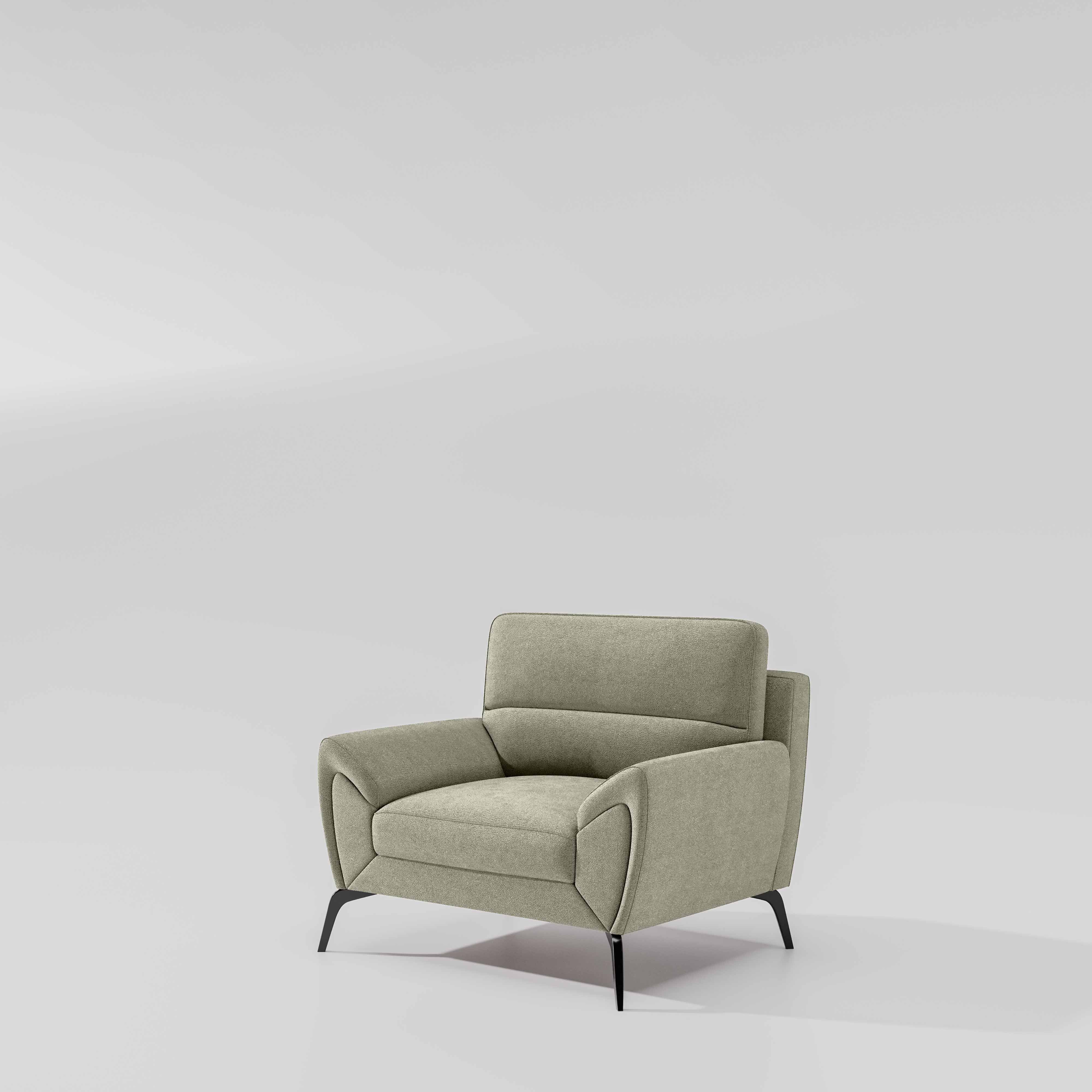 Octave 1 Seater Seater-Water & Stain Repellent Fabric - Pistachio shell - Image 4