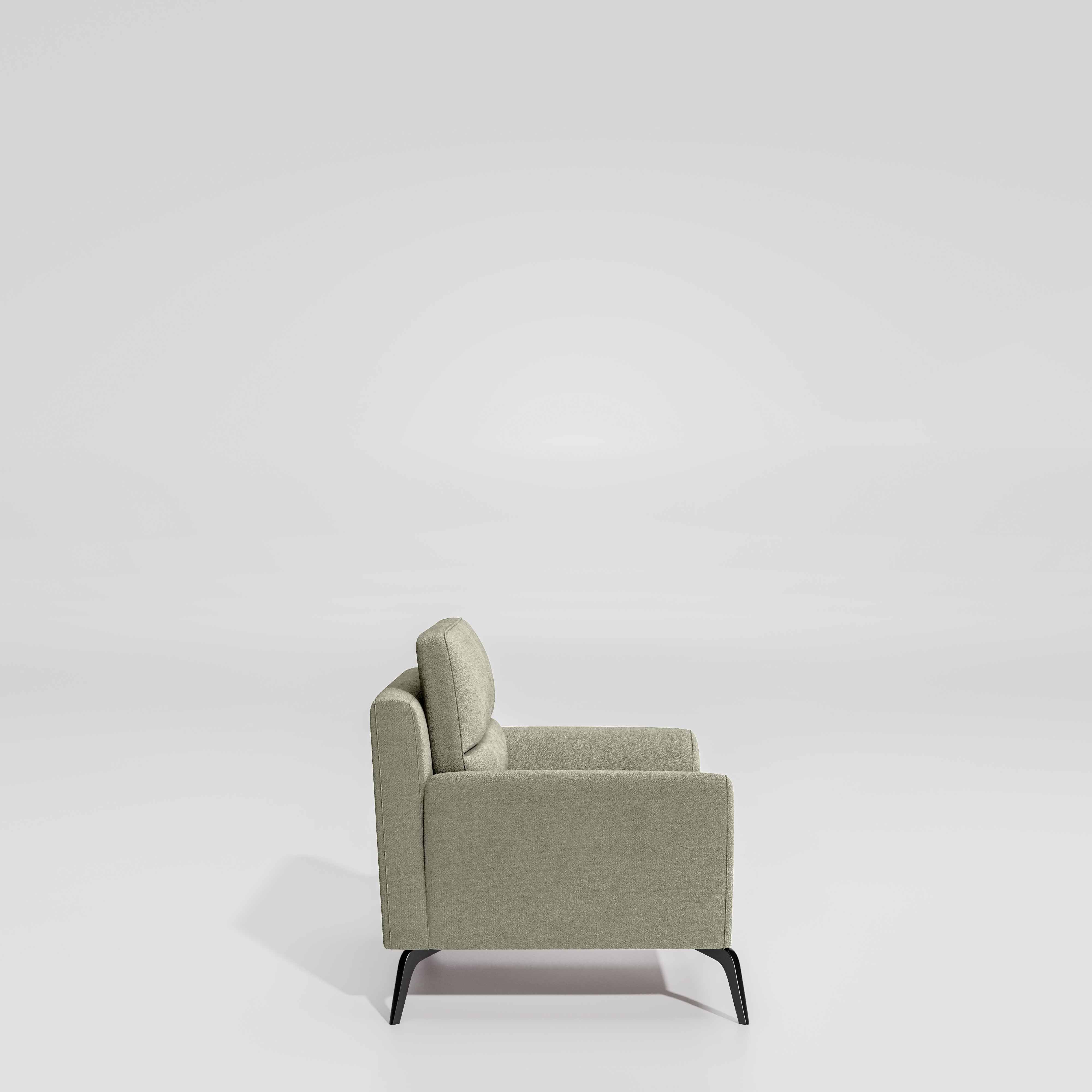 Octave 1 Seater Seater-Water & Stain Repellent Fabric - Pistachio shell - Image 5