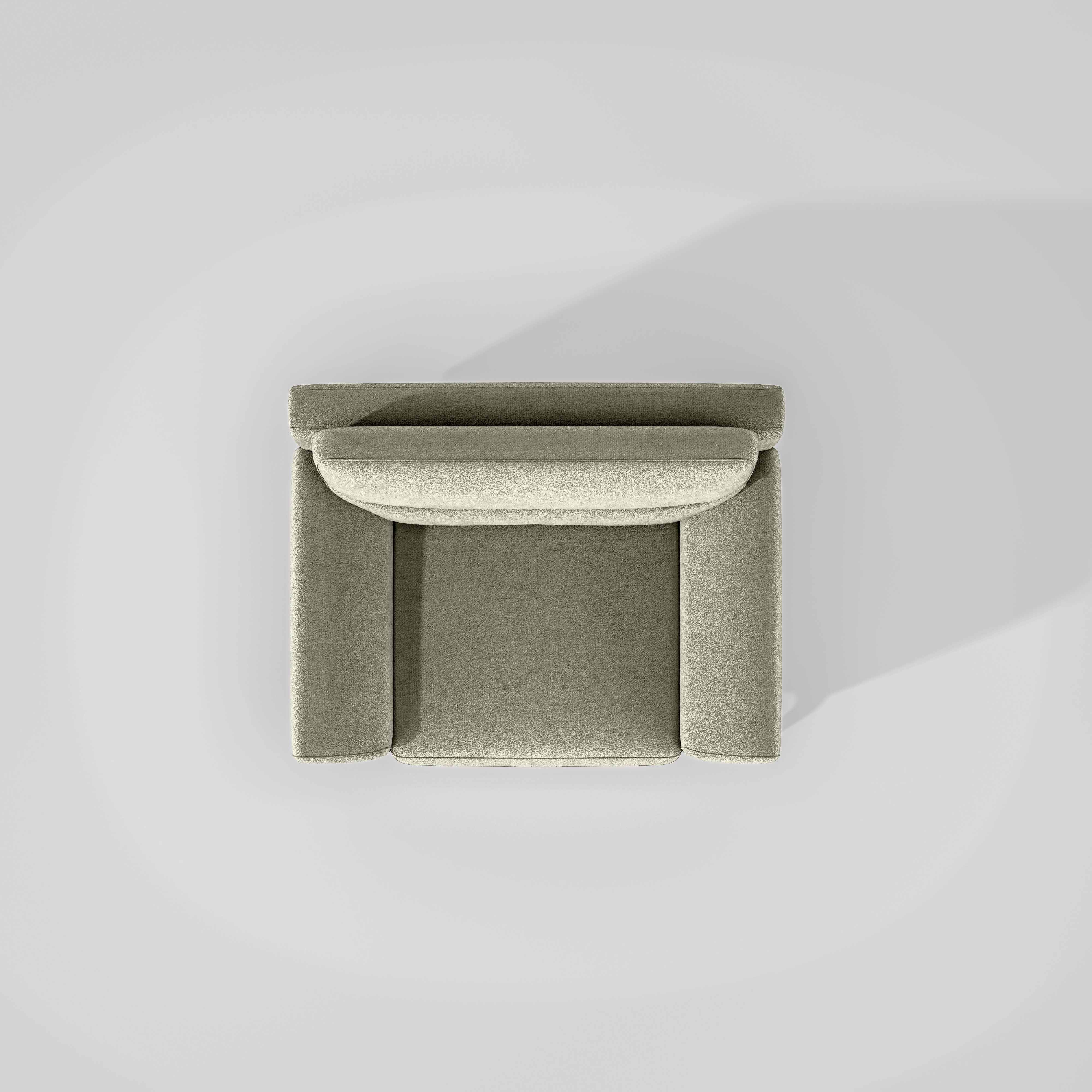 Octave 1 Seater Seater-Water & Stain Repellent Fabric - Pistachio shell - Image 6