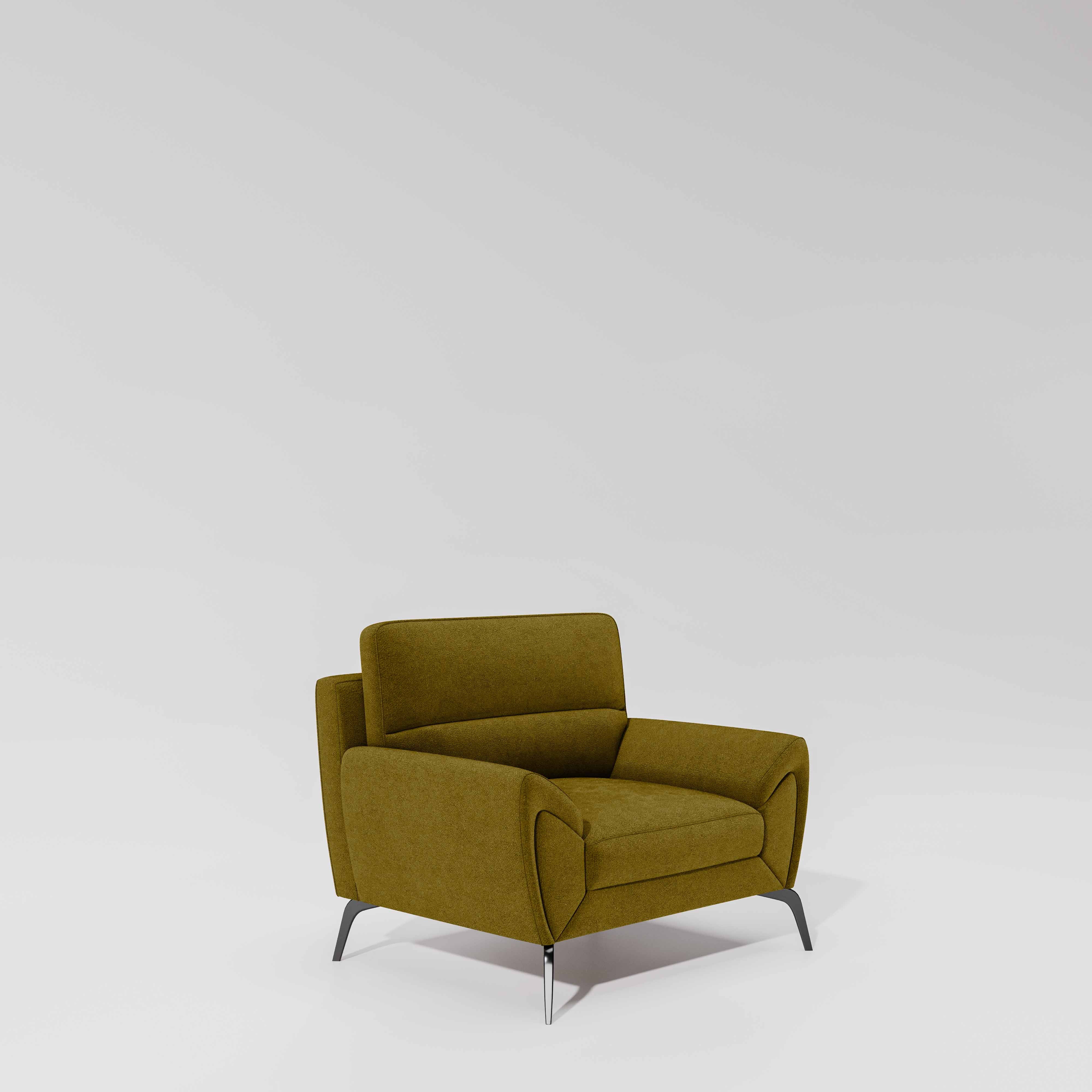 Octave 1 Seater Seater-Water & Stain Repellent Fabric - Honey - Image 3