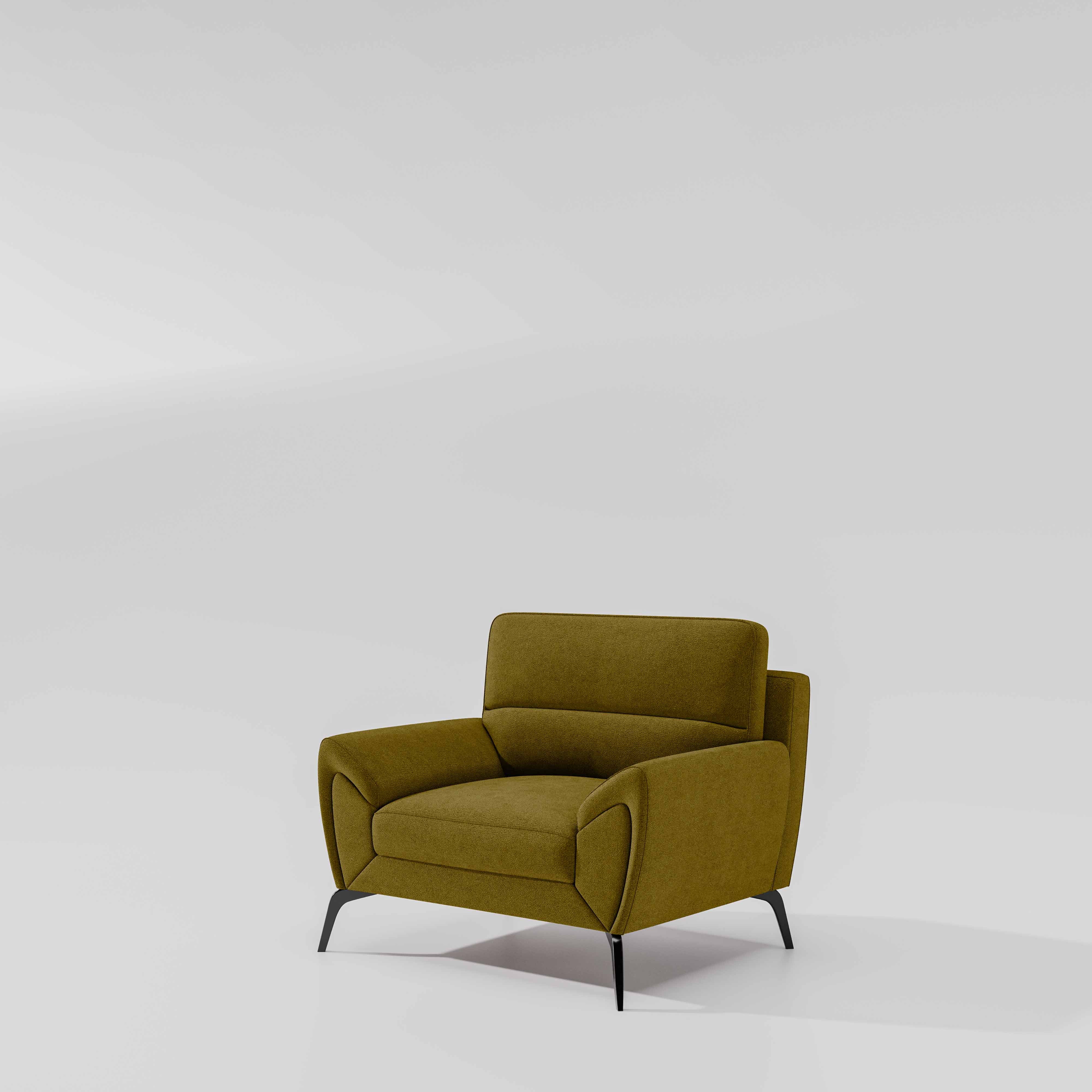 Octave 1 Seater Seater-Water & Stain Repellent Fabric - Honey - Image 4