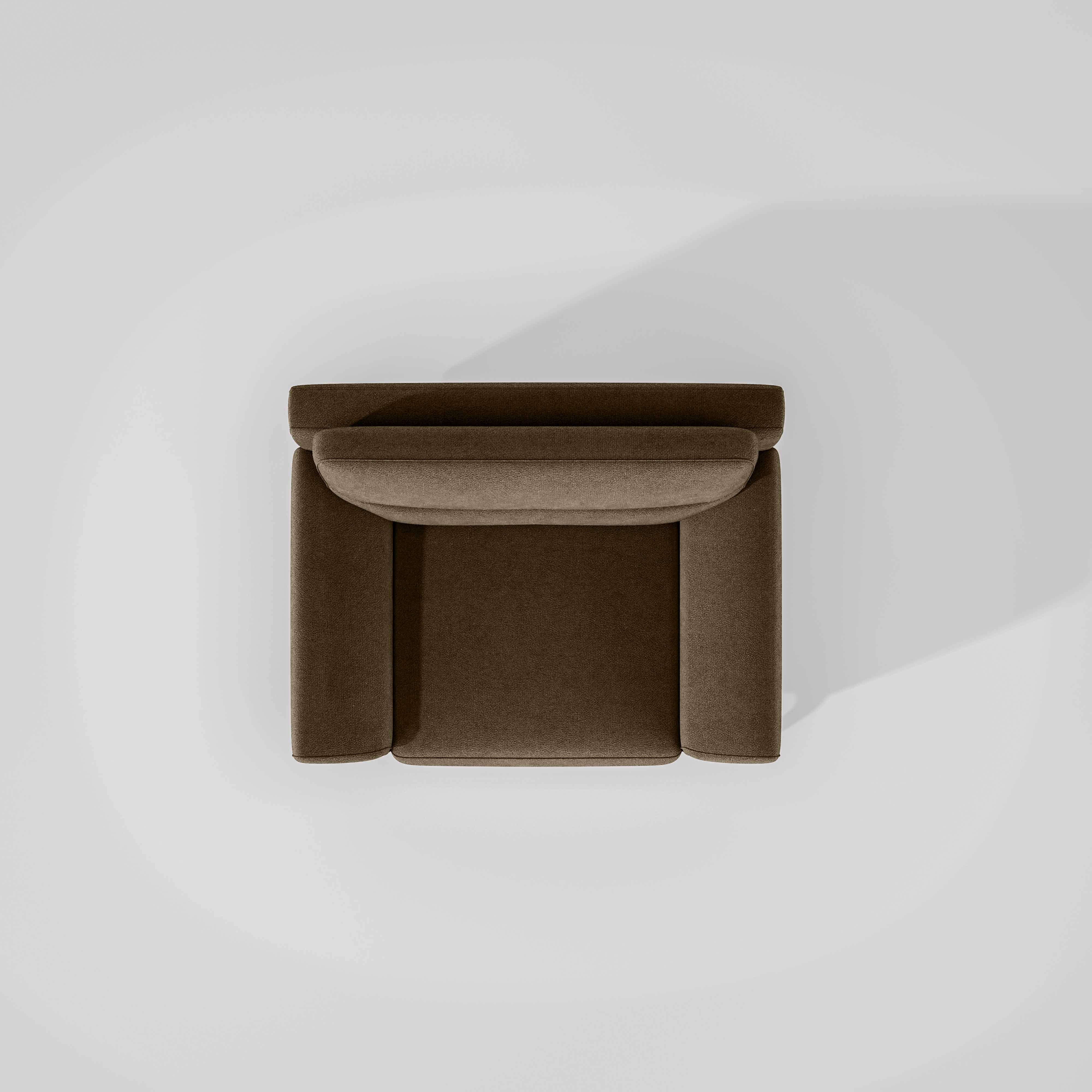 Octave 1 Seater Seater-Water & Stain Repellent Fabric - Dark earth - Image 6