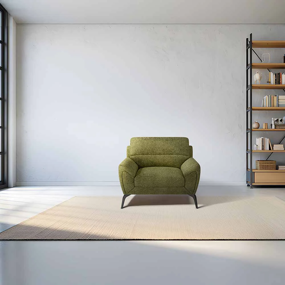 Octave 1 Seater Seater-Boucle Fabric - Dried herb