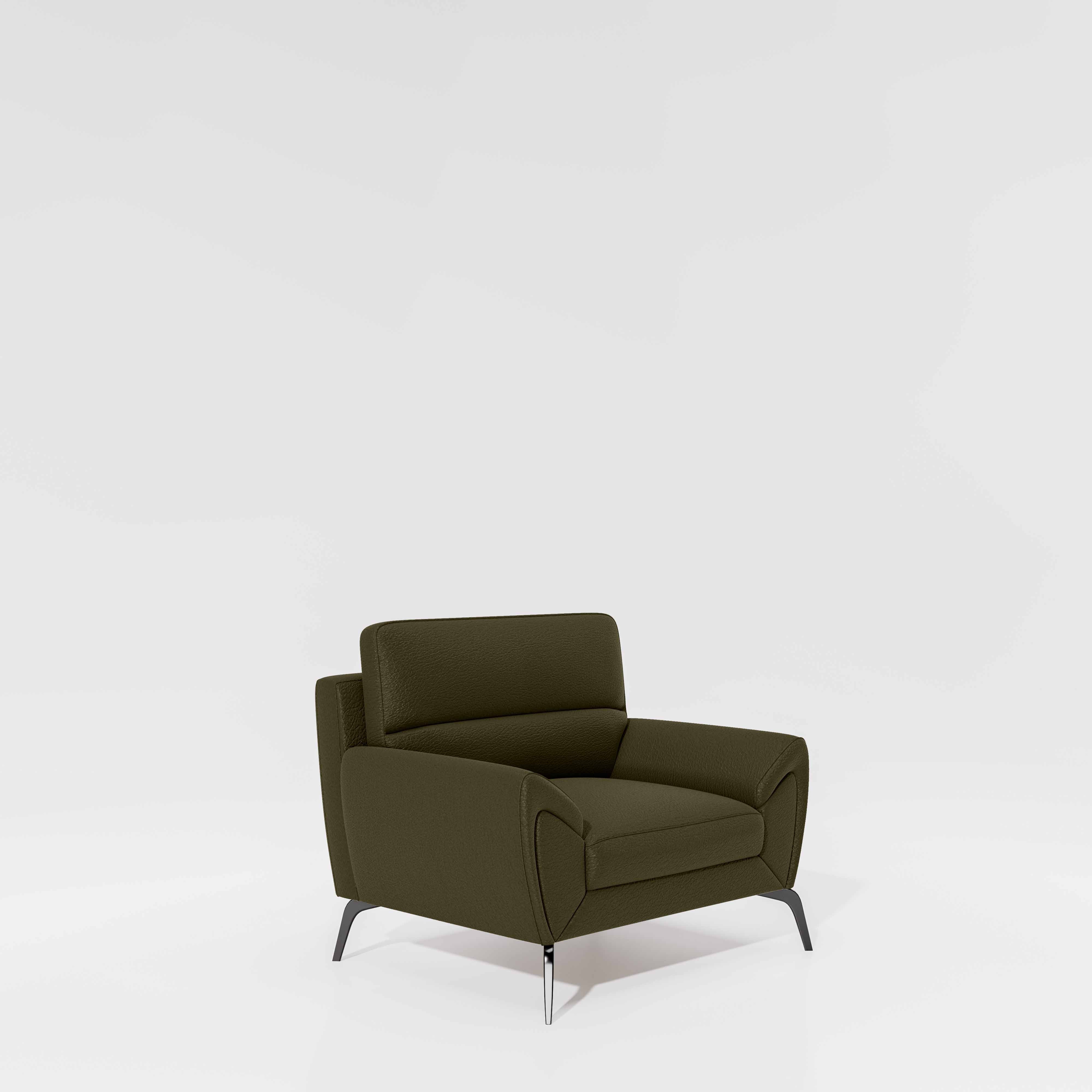 Octave 1 Seater Seater-Suede fabric - Avocado - Image 3