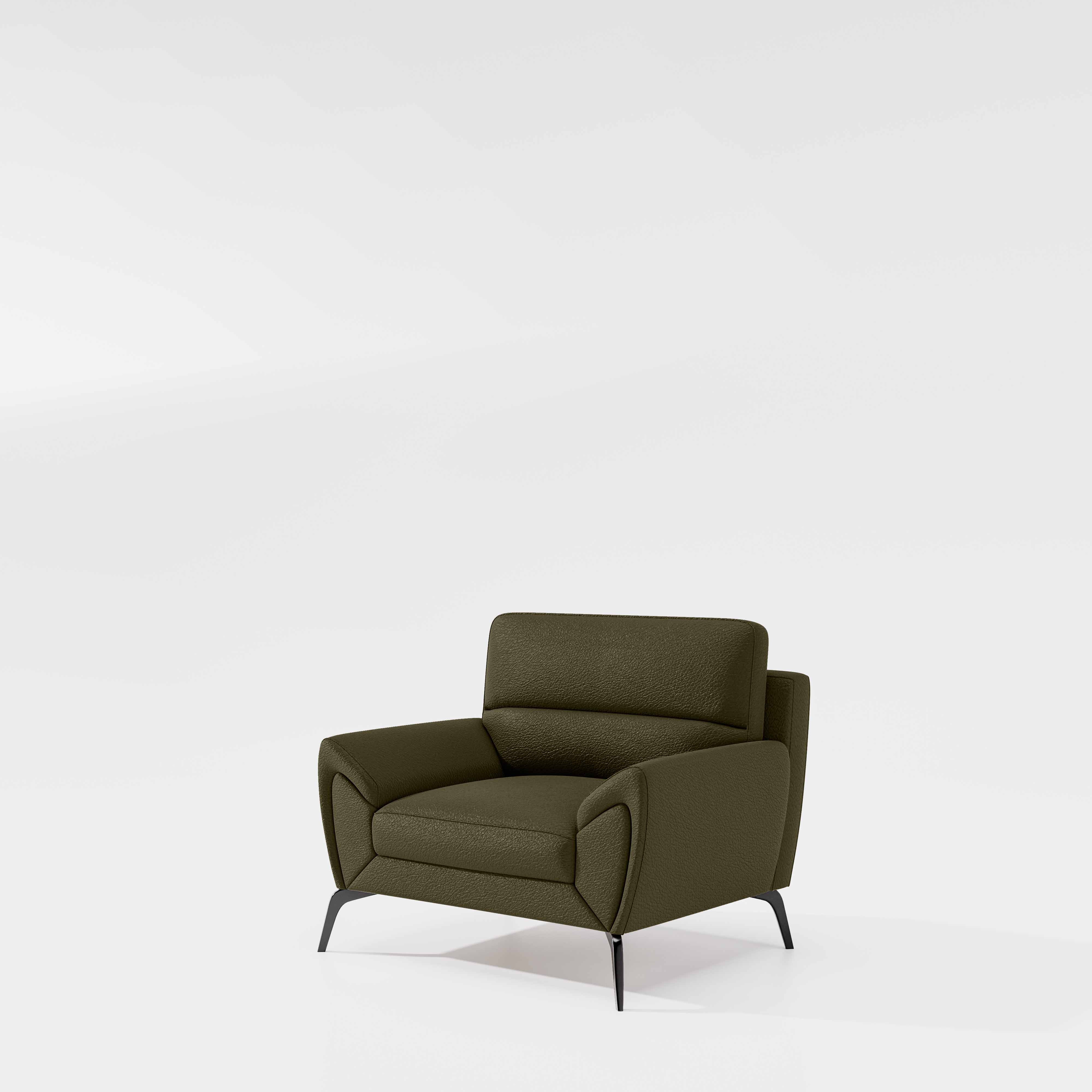 Octave 1 Seater Seater-Suede fabric - Avocado - Image 4