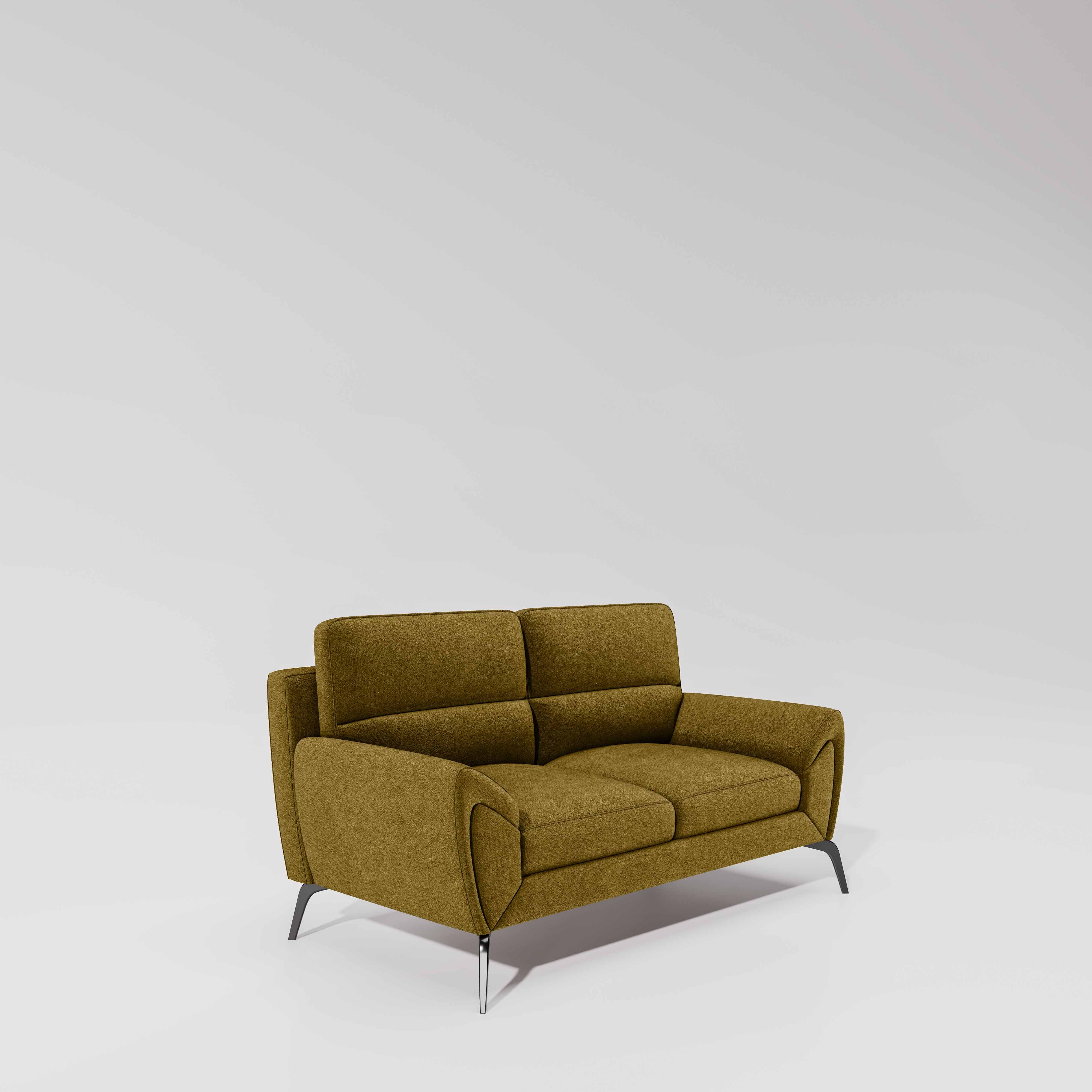 Octave 2 Seater Sofa with LH Lounger Water & Stain Repellent Fabric - Honey - Image 3