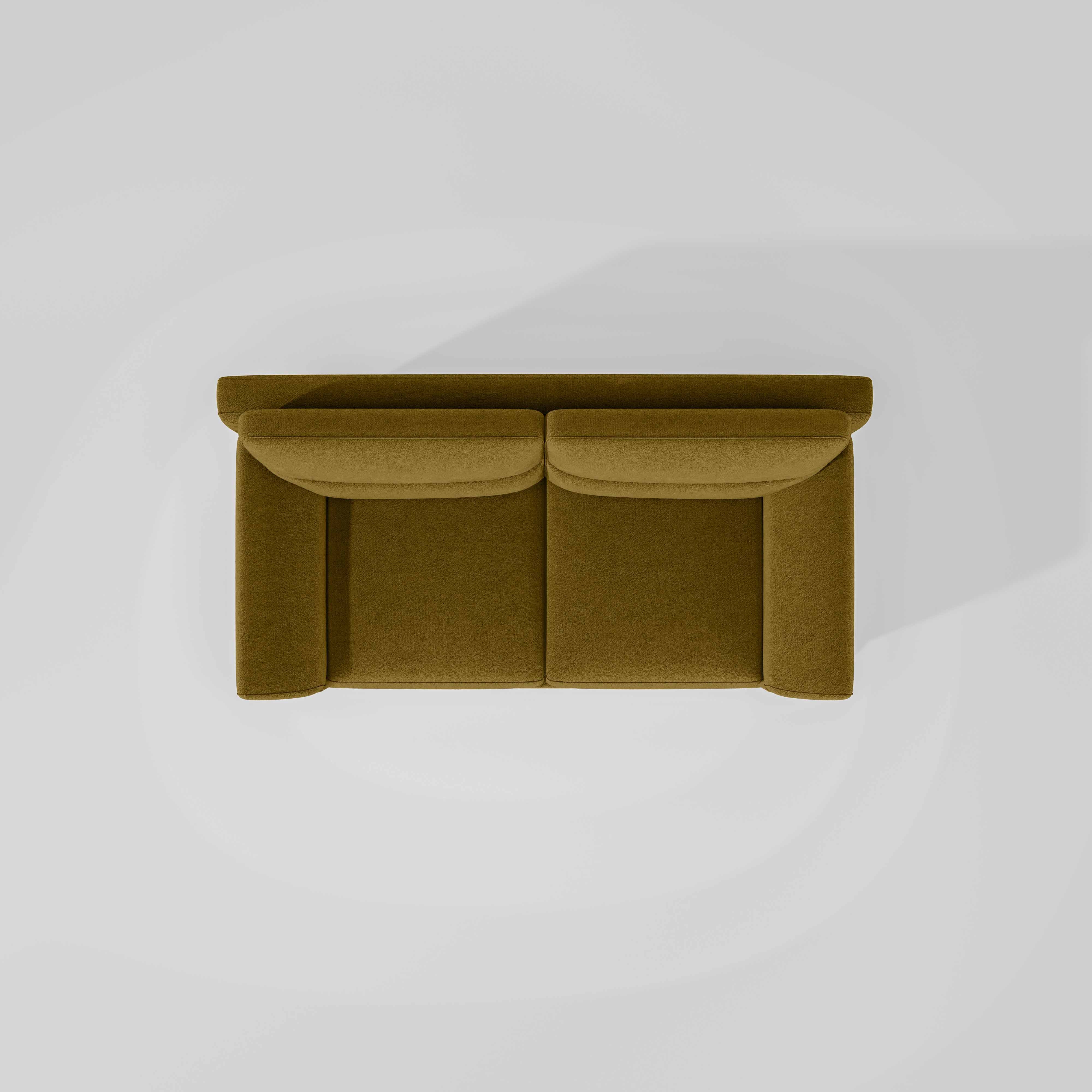 Octave 2 Seater Sofa with LH Lounger Water & Stain Repellent Fabric - Honey - Image 6