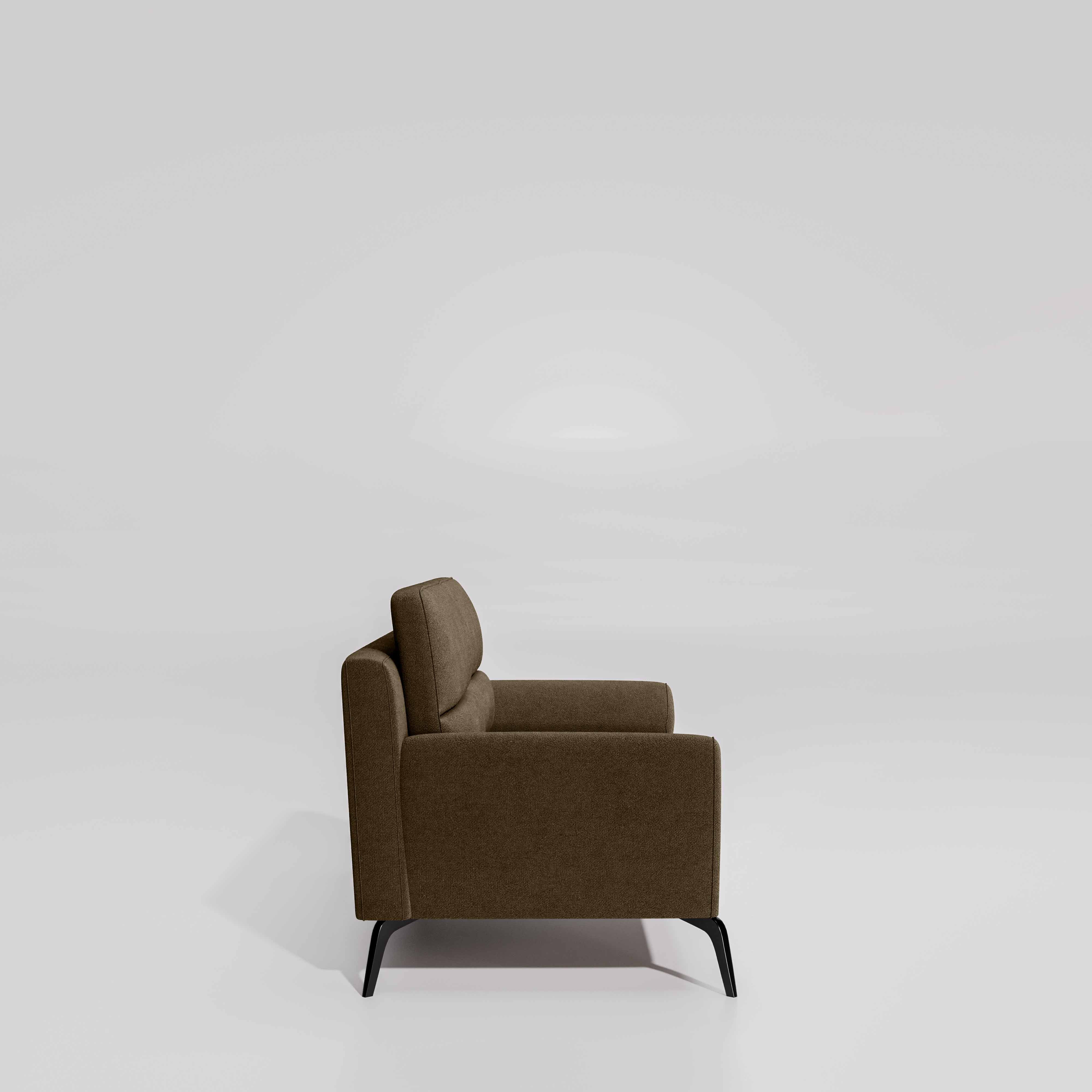 Octave 2 Seater Water & Stain Repellent Fabric - Dark earth - Image 5