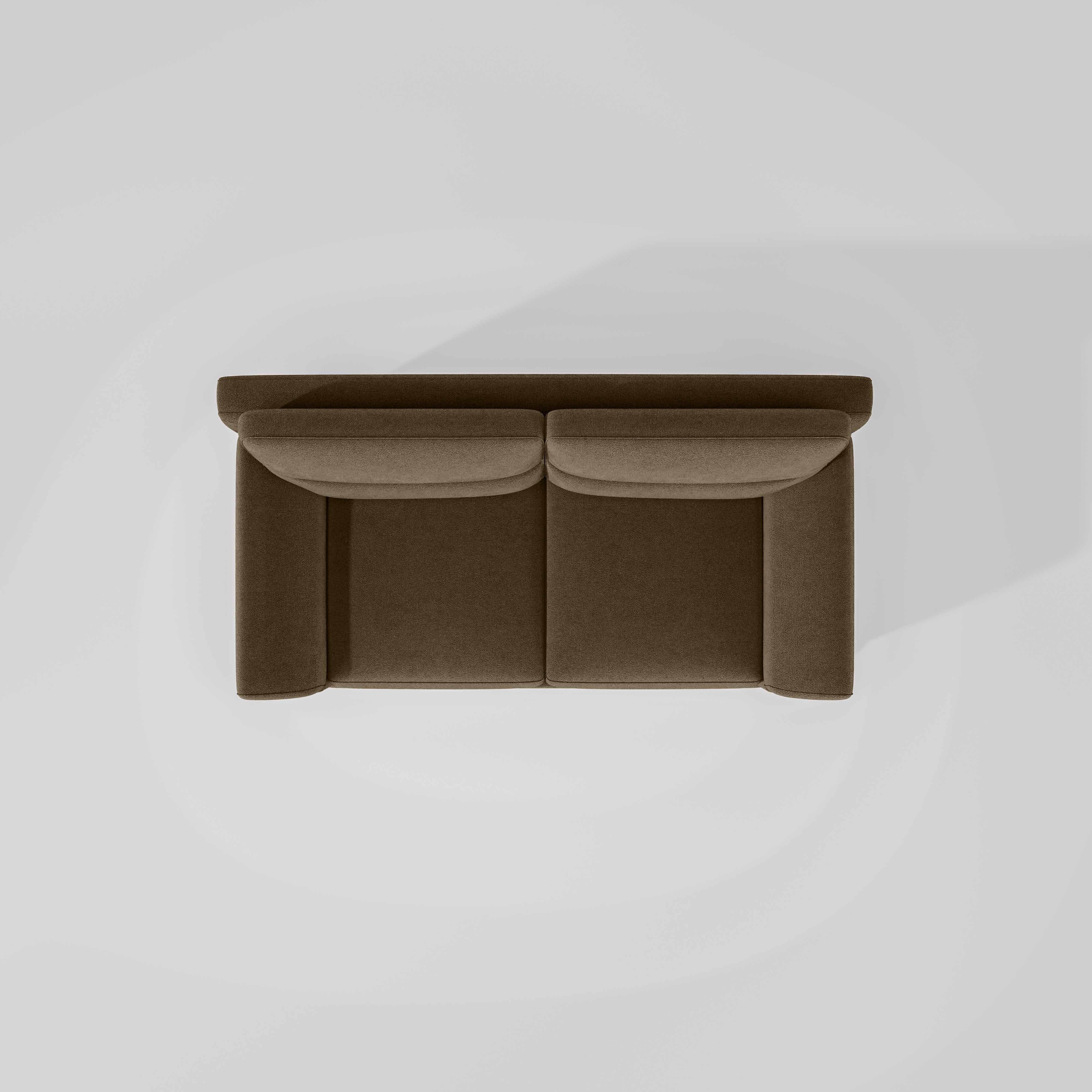 Octave 2 Seater Water & Stain Repellent Fabric - Dark earth - Image 6