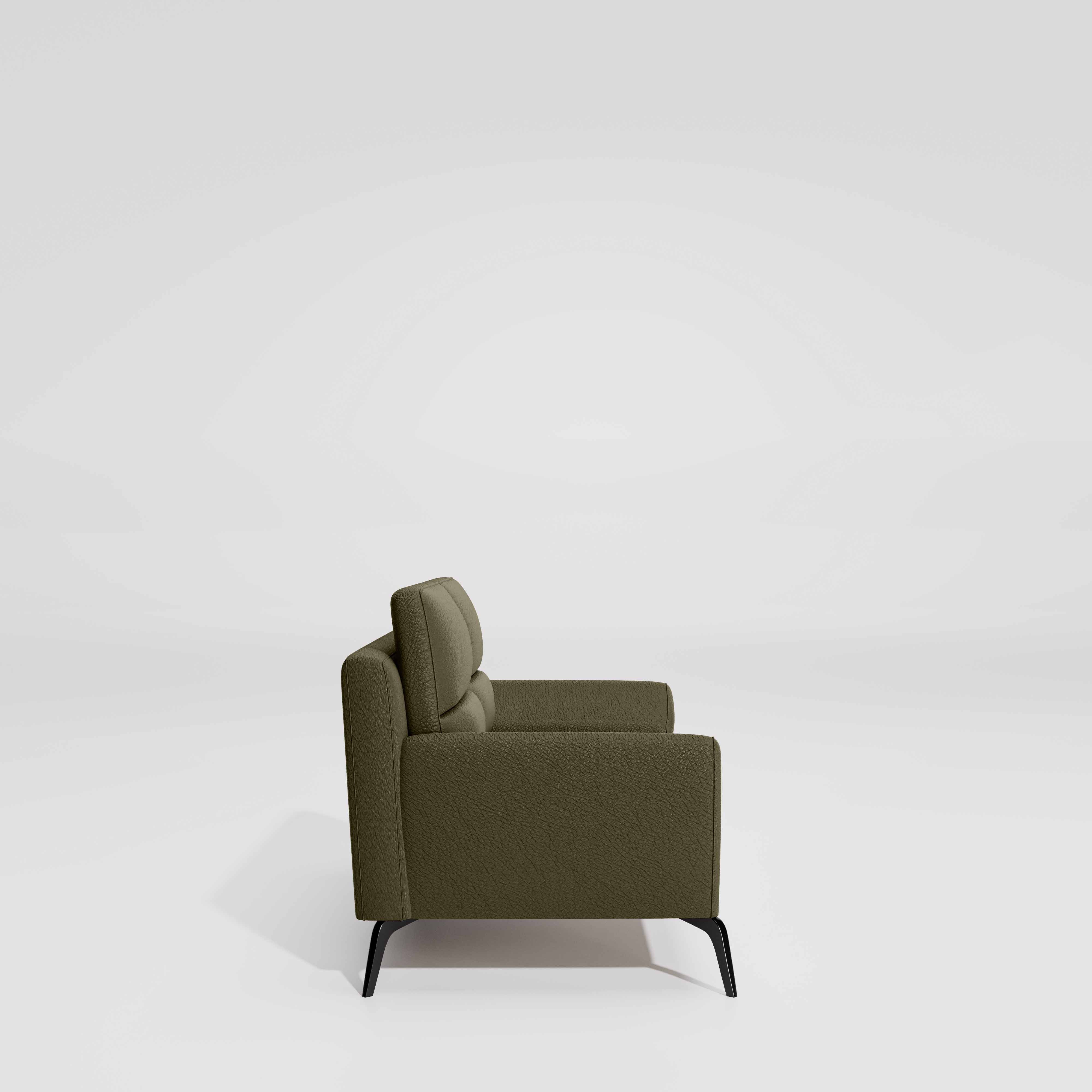 Octave 2 Seater Suede Fabric - Avocado - Image 5
