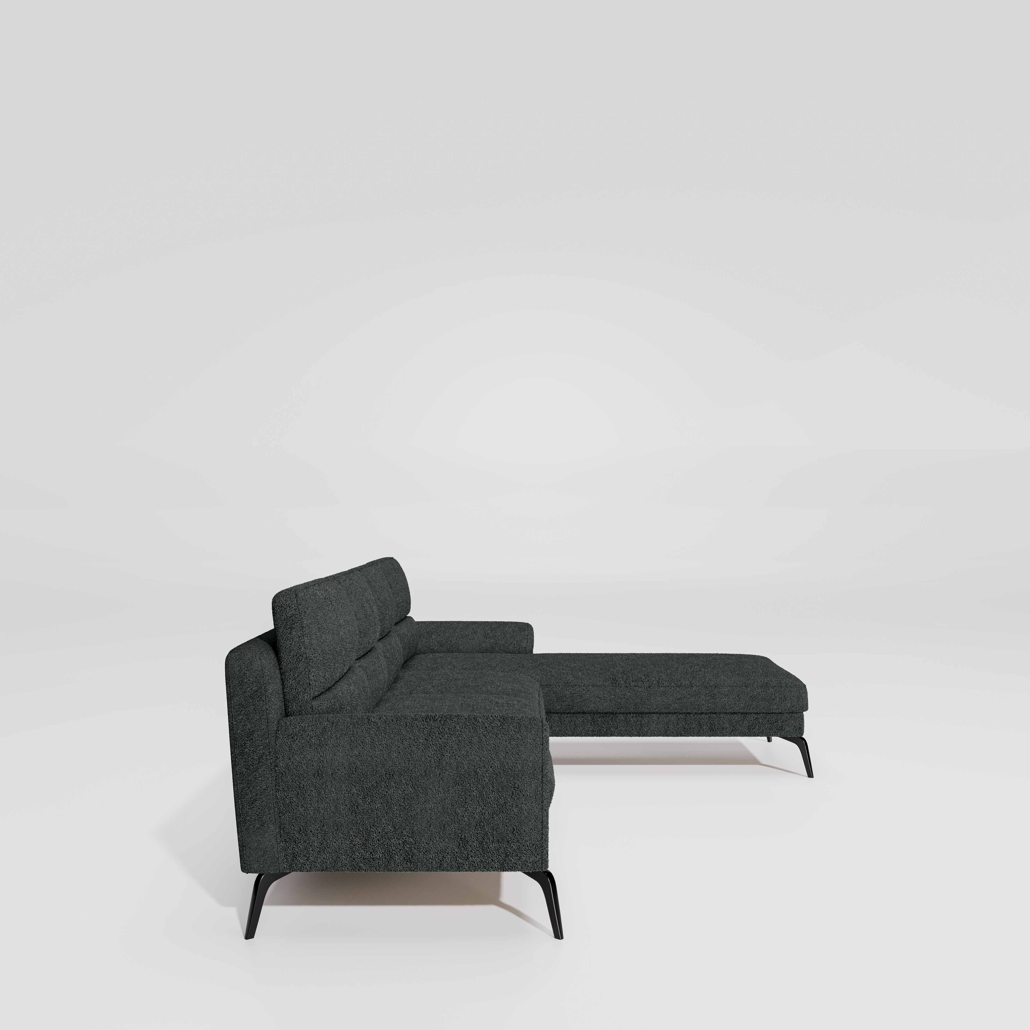 Octave 3 Seater with LH Lounger Boucle Fabric - Sedona Sage - Image 5