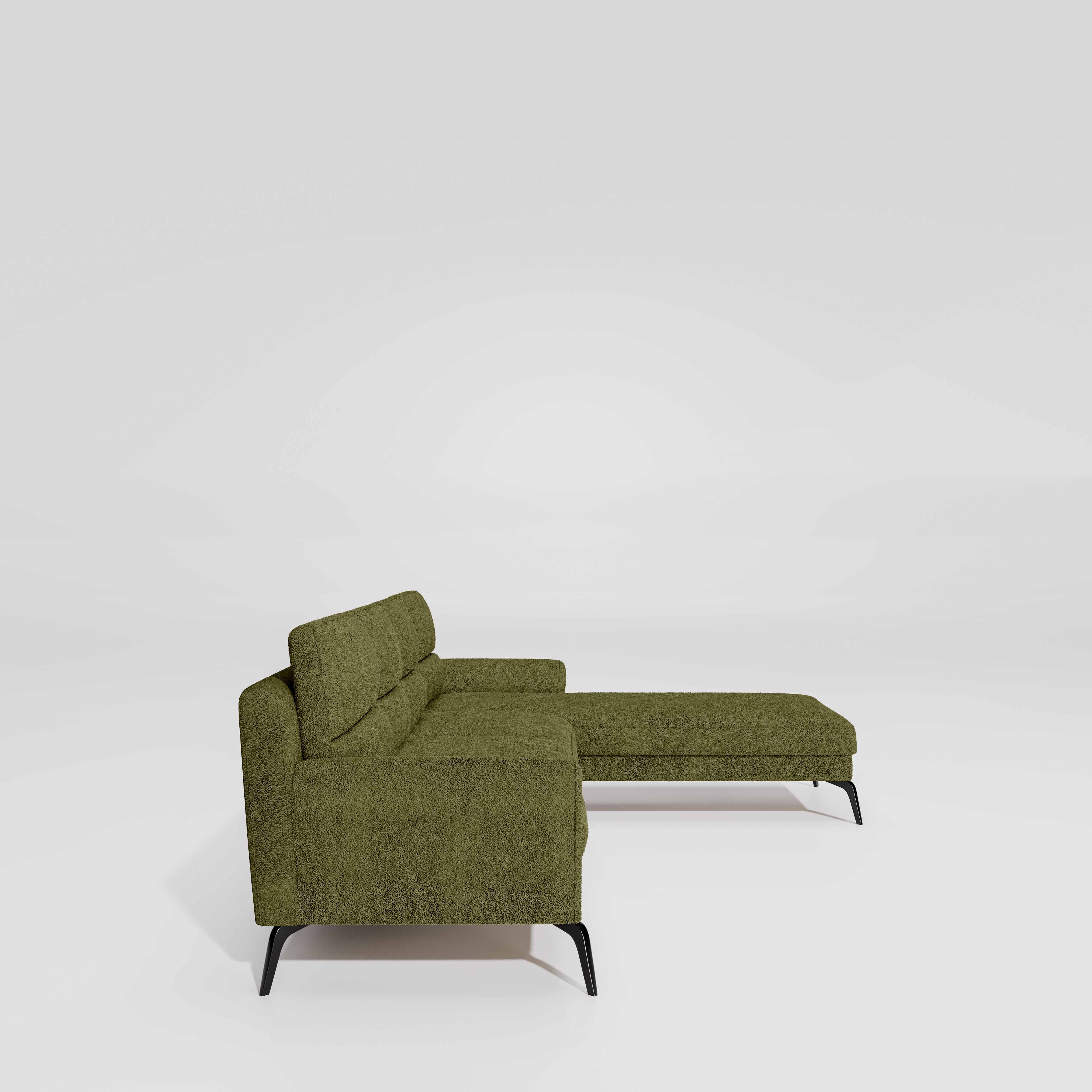 Octave 3 Seater with RH Lounger Boucle Fabric - Dried Herb - Image 5