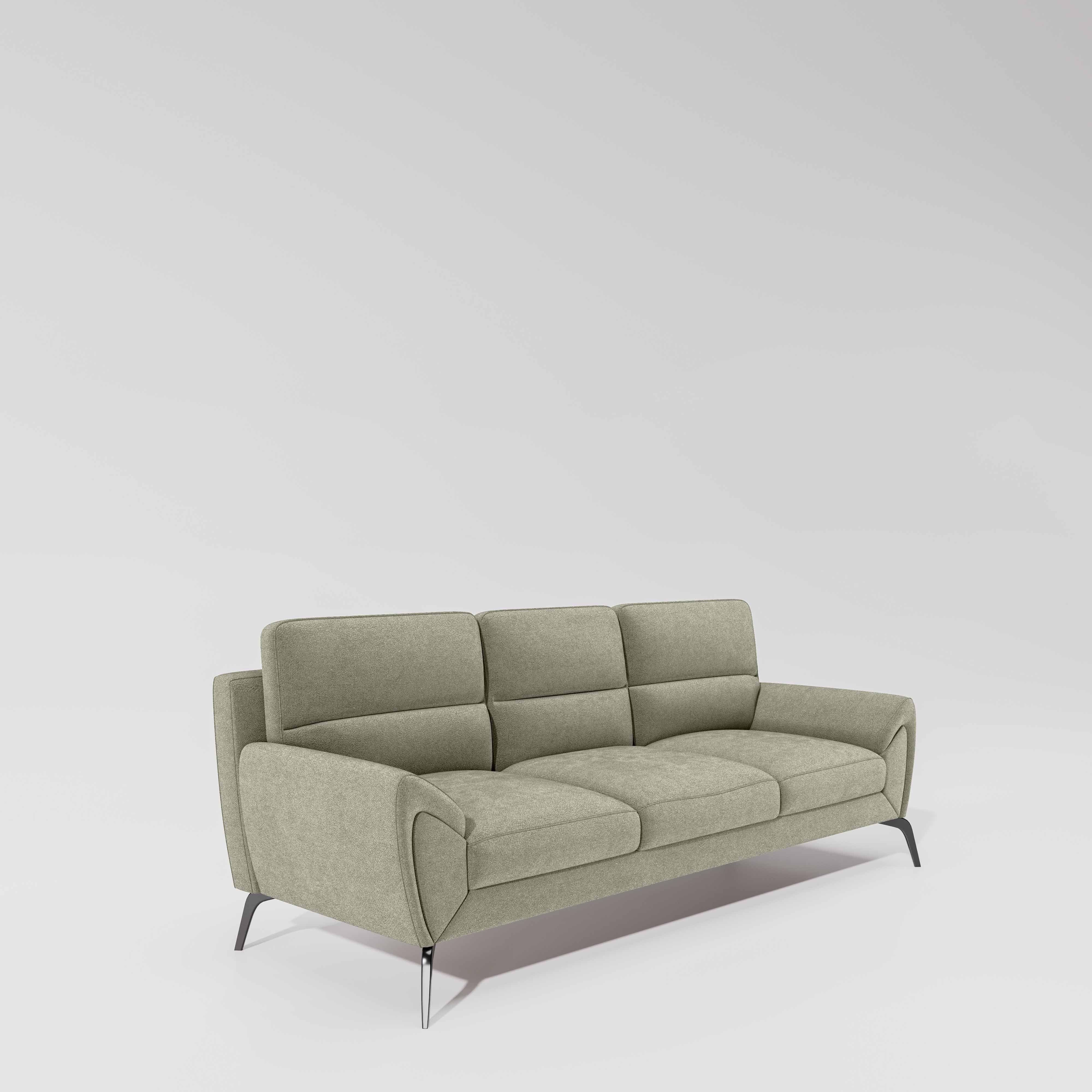Octave 3 Seater Water & Stain Repellent Fabric - Pistachio shell - Image 4