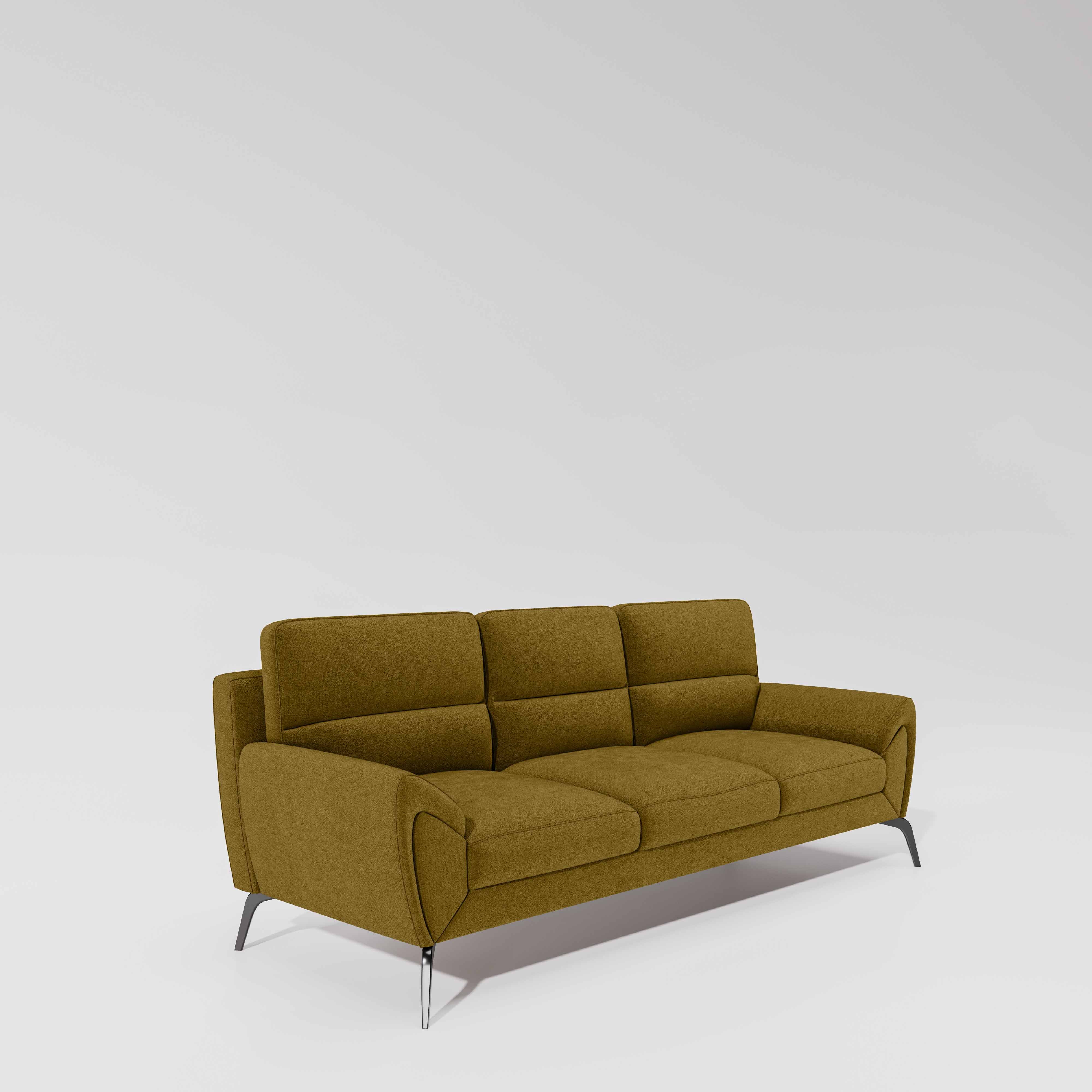 Octave 3 Seater Water & Stain Repellent Fabric - Honey - Image 3