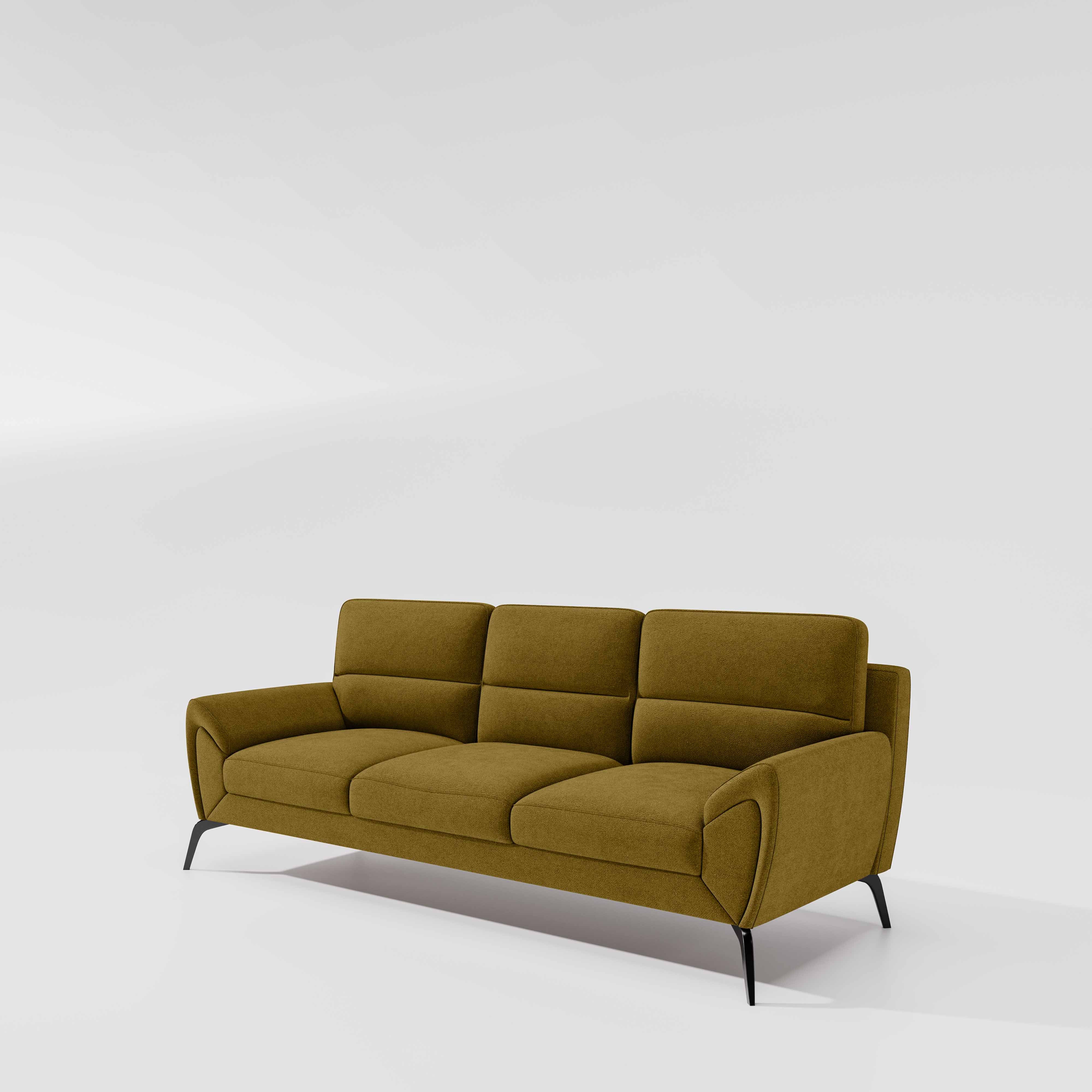 Octave 3 Seater Water & Stain Repellent Fabric - Honey - Image 4