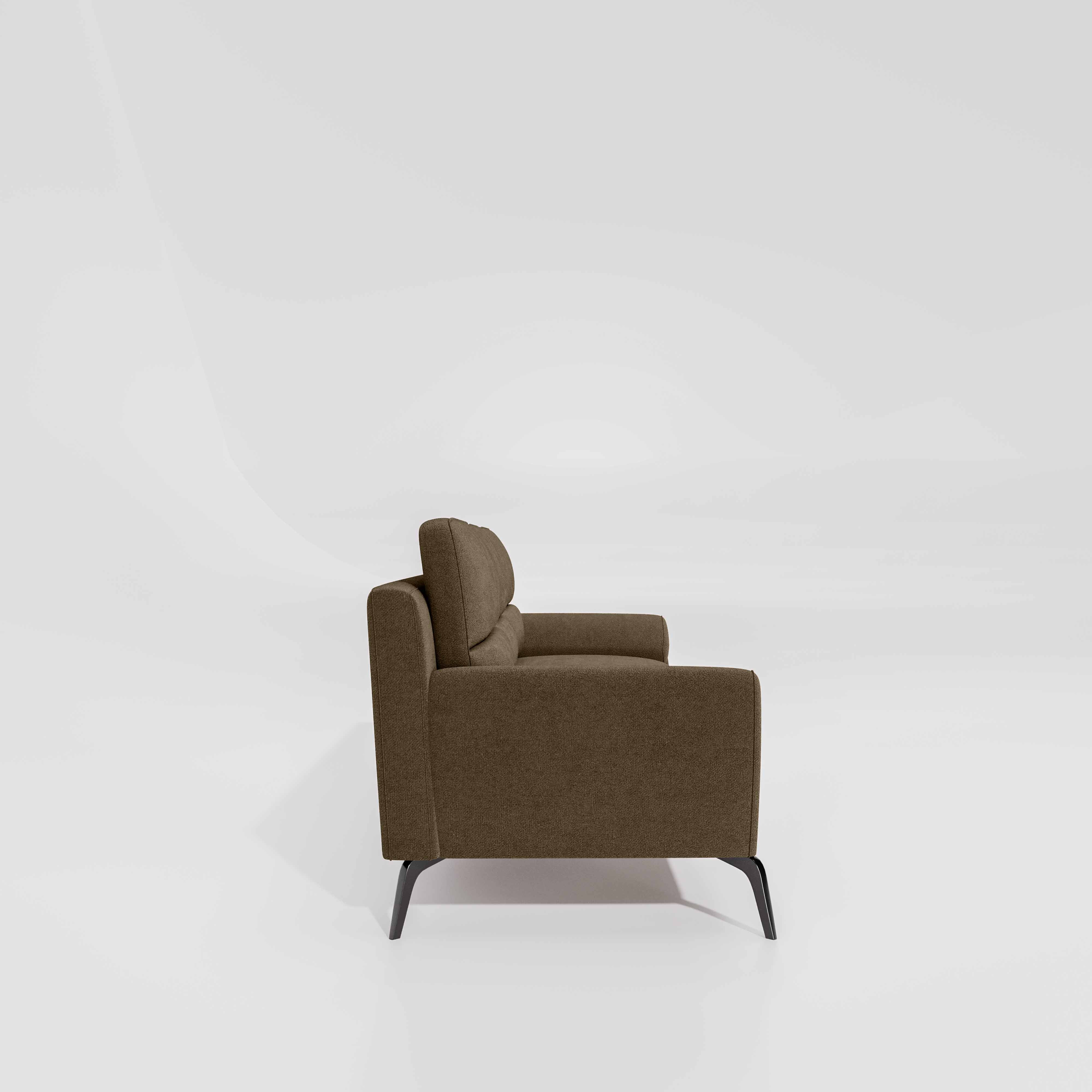 Octave 3 Seater Water & Stain Repellent Fabric - Dark earth - Image 5